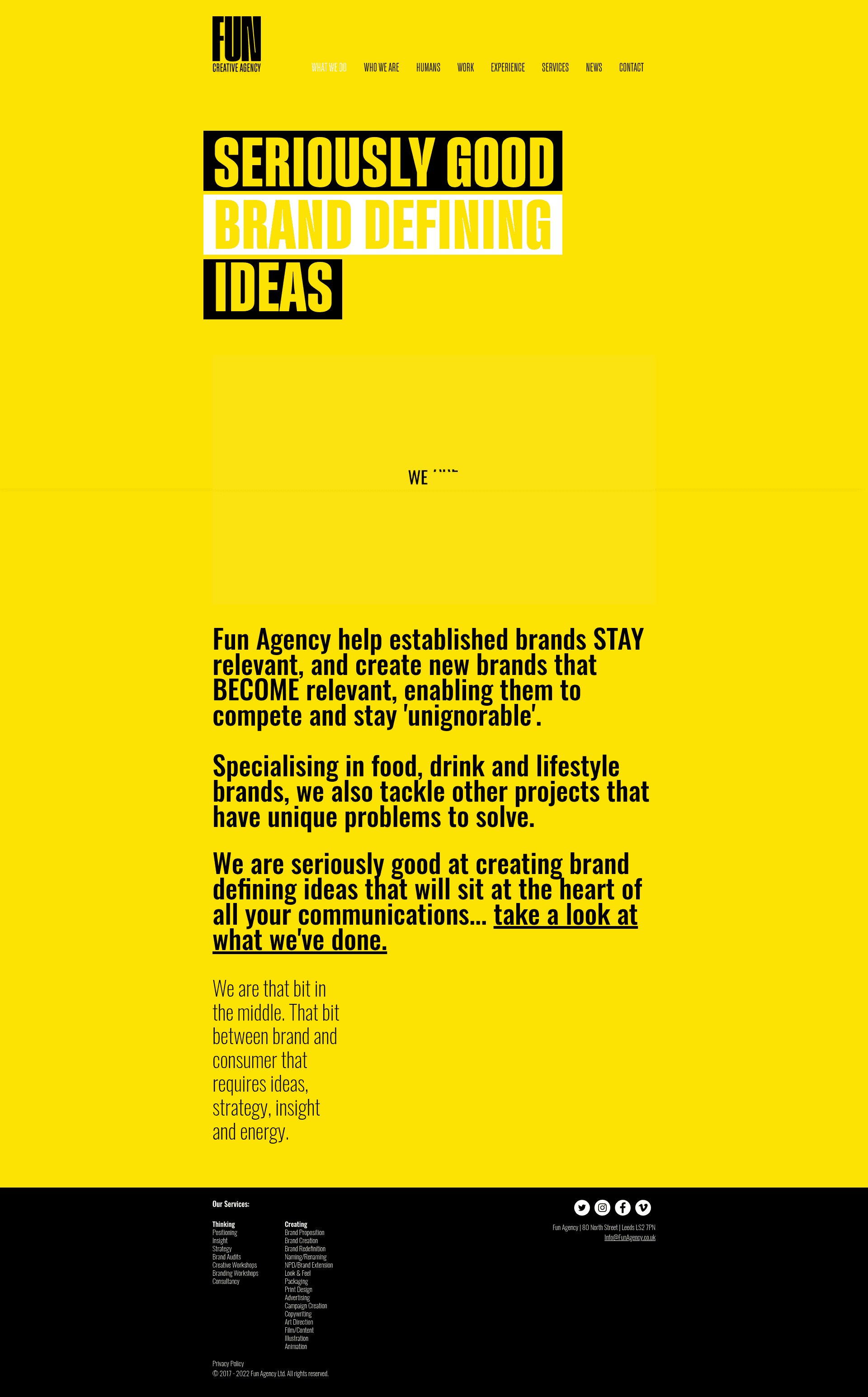 Fun Agency website screenshot