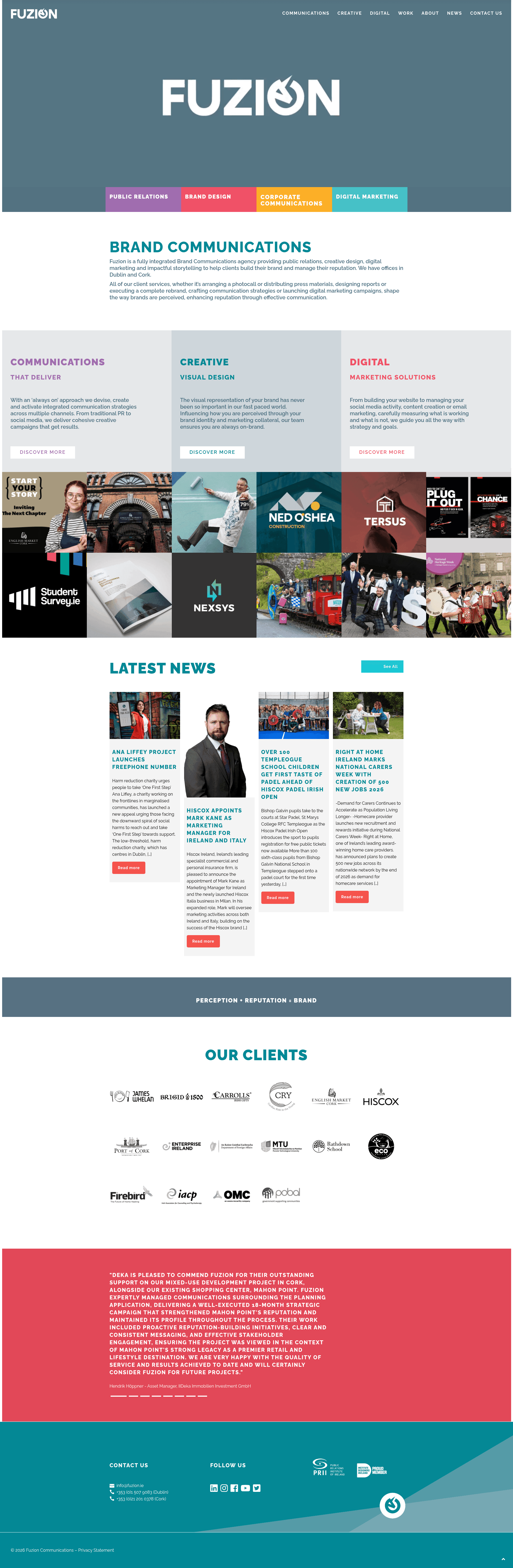 Fuzion website screenshot