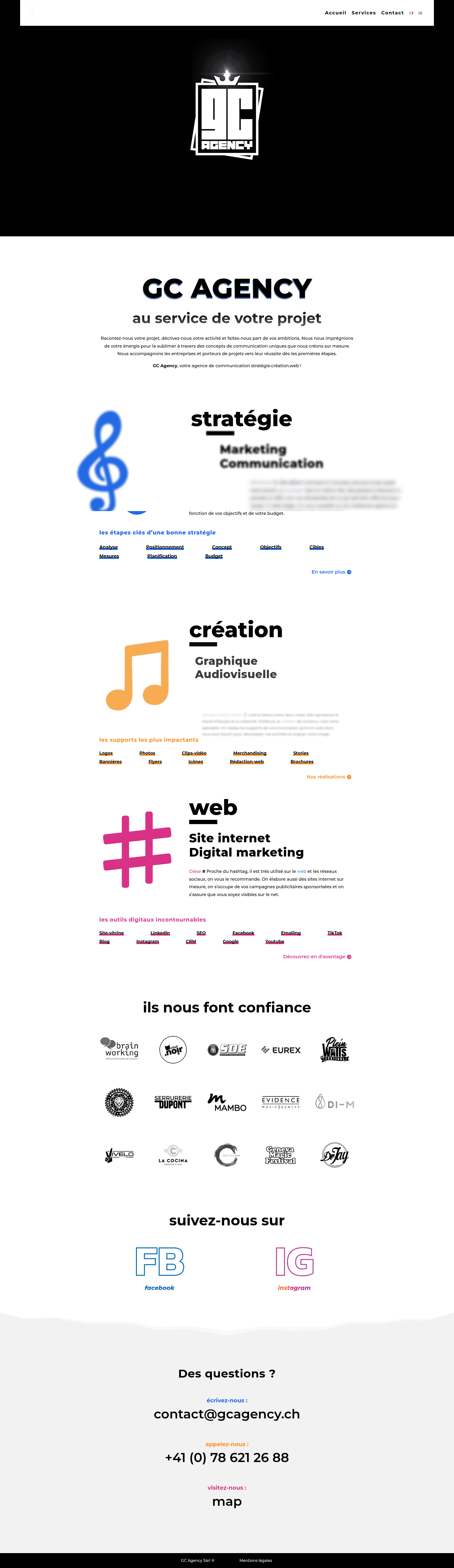 GC Agency website screenshot