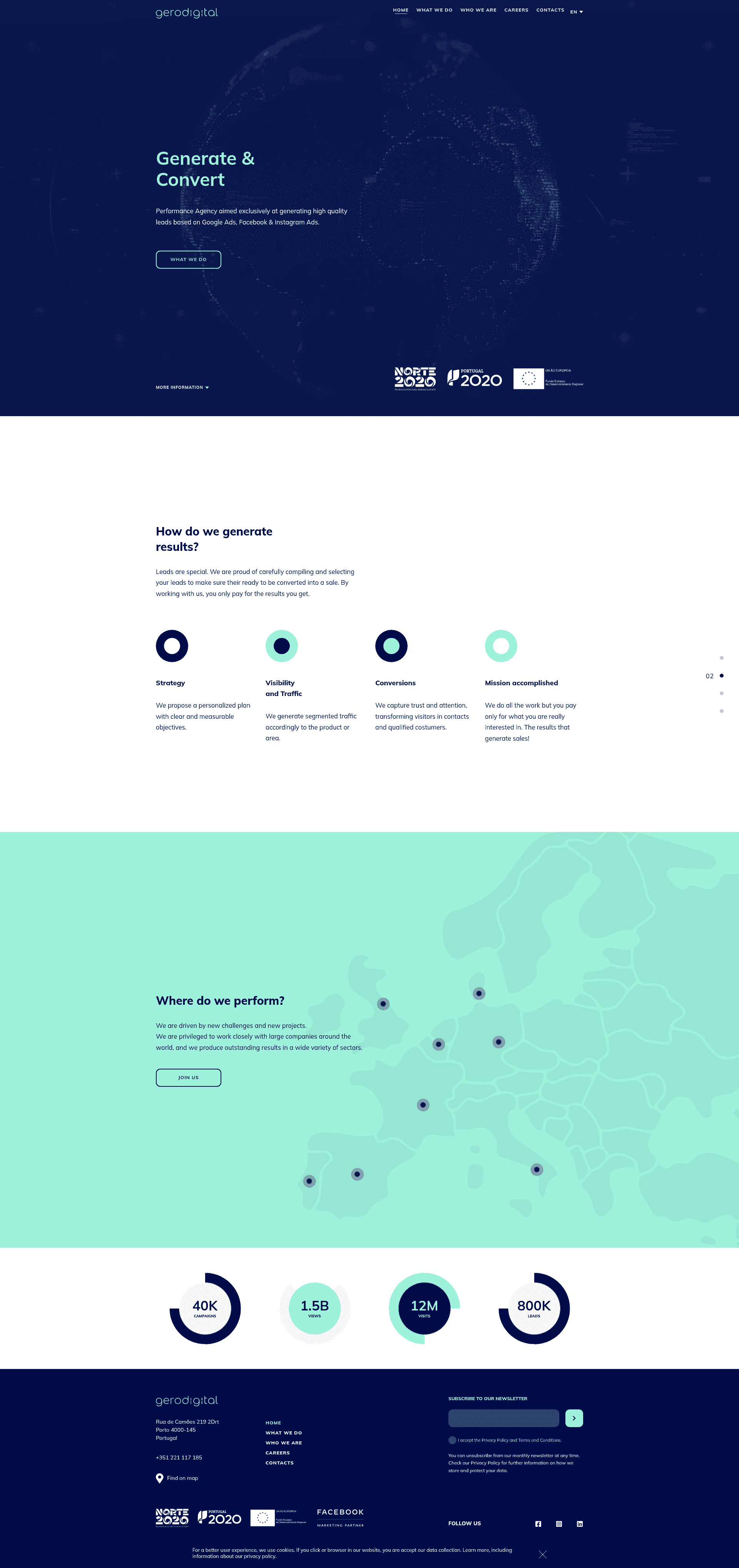 GeroDigital website screenshot
