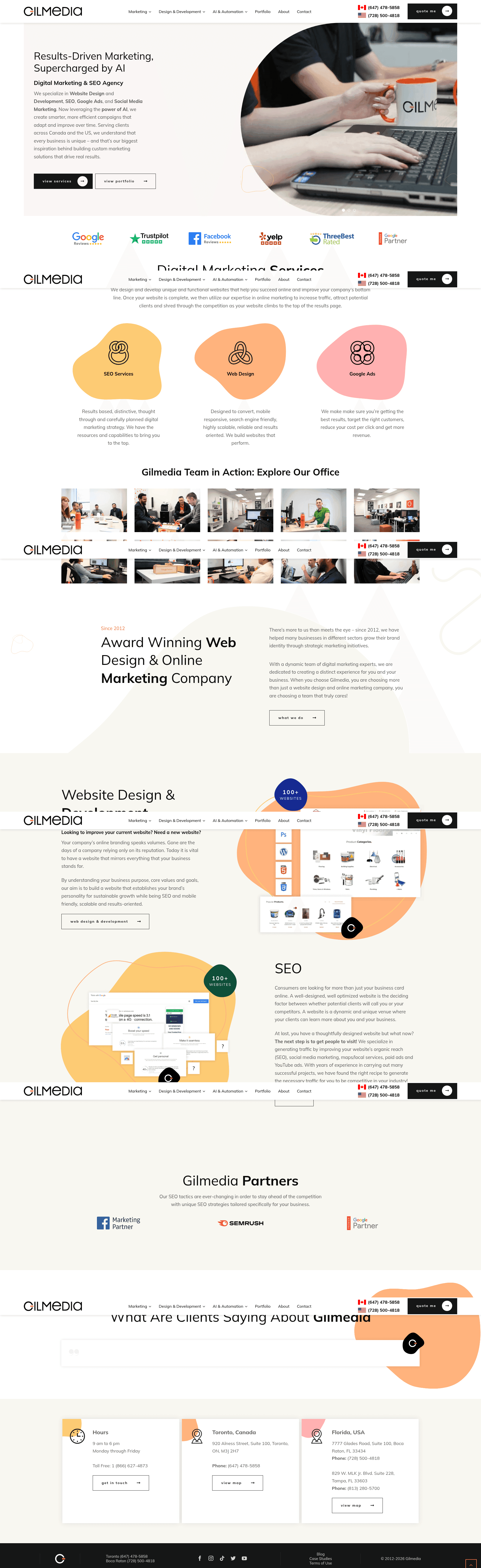 Gilmedia website screenshot