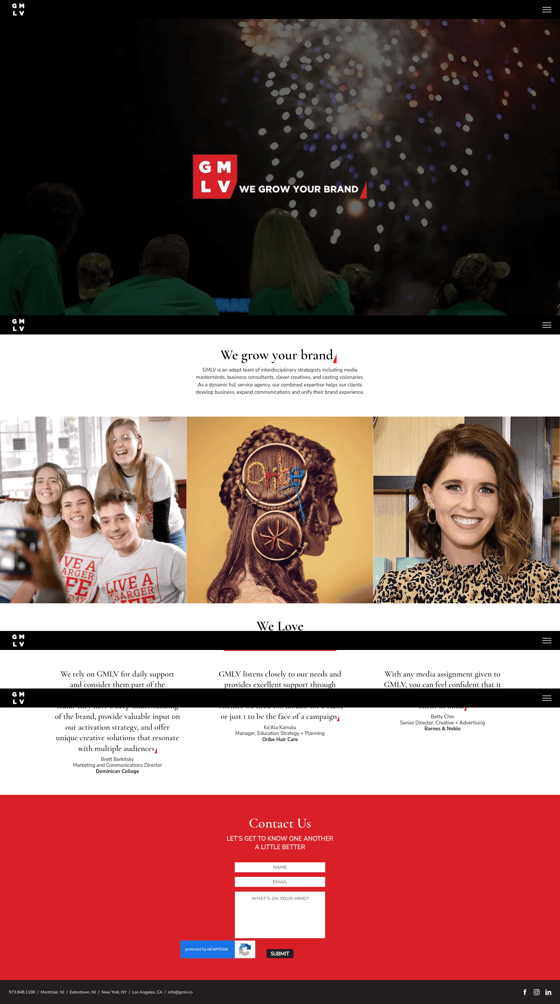 Gmlv website screenshot