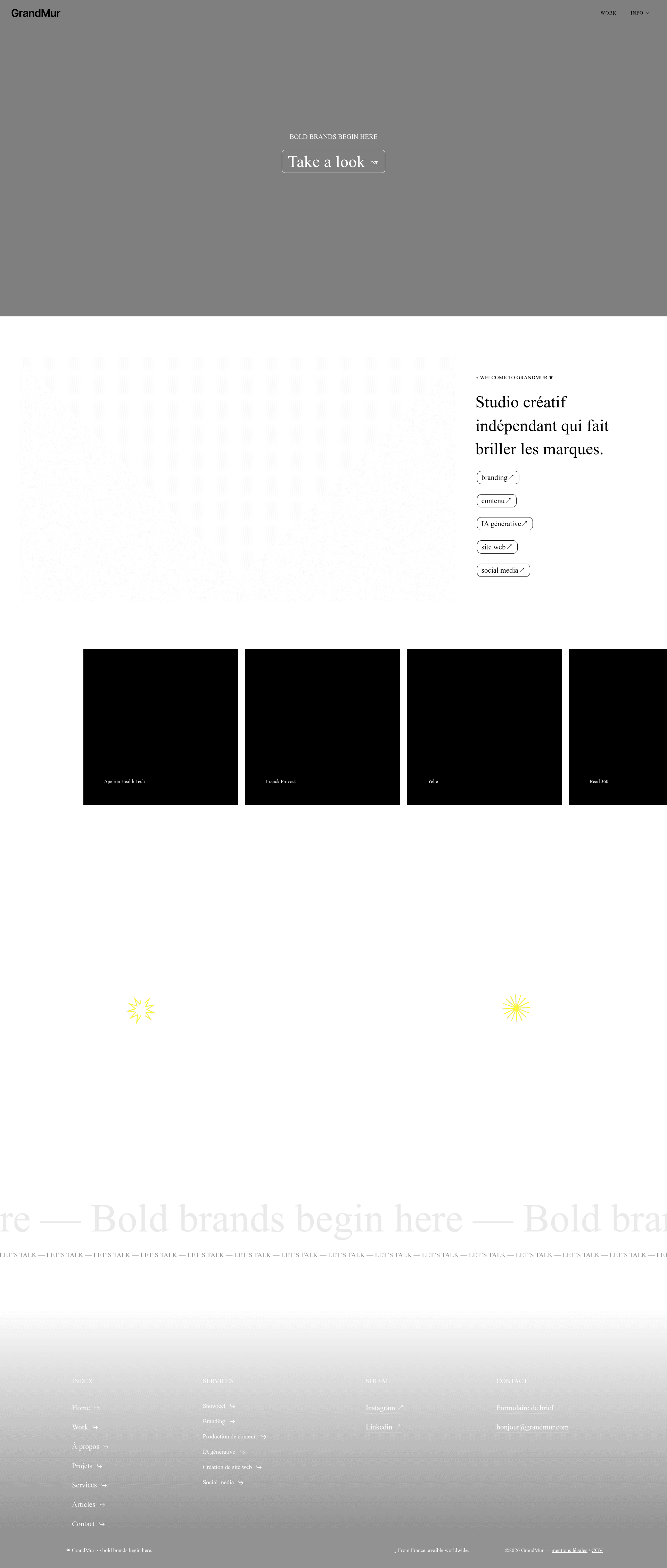 GrandMur website screenshot