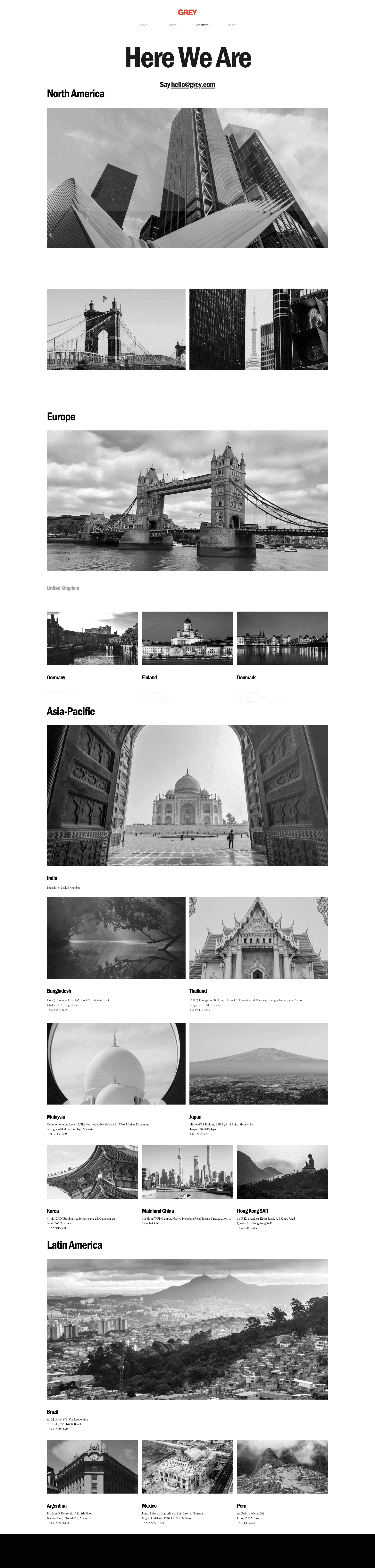 Grey Italia website screenshot