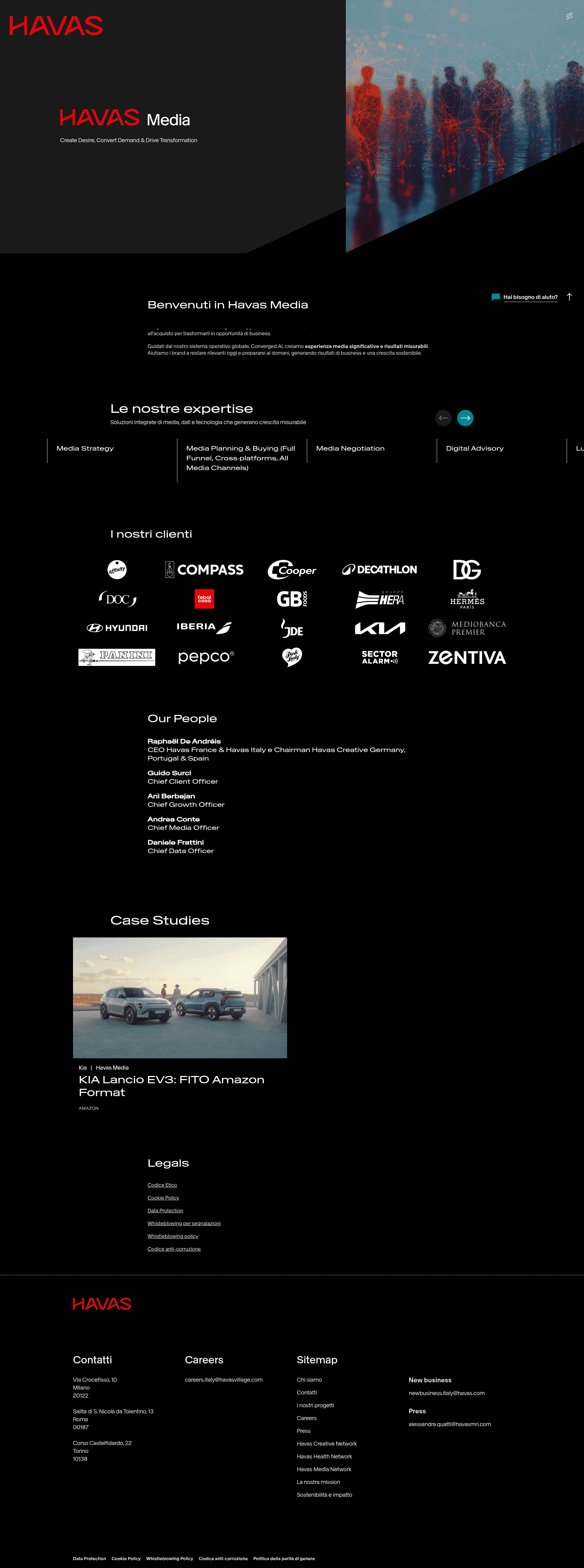 Havas Roma website screenshot