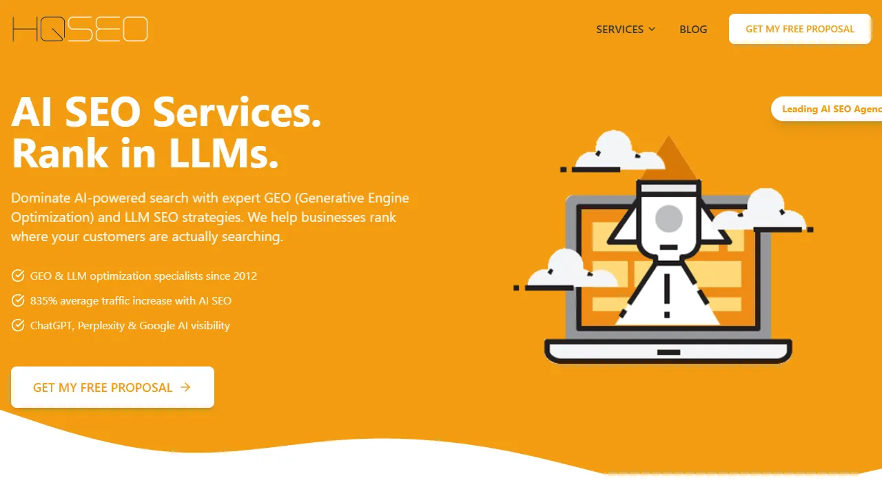 HQ SEO website screenshot
