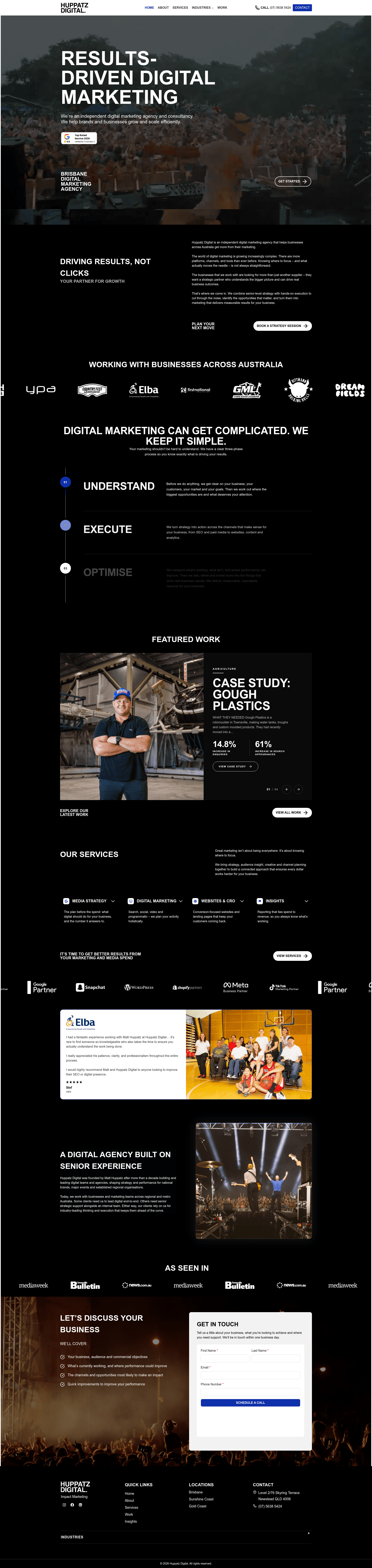 Huppatz Digital website screenshot
