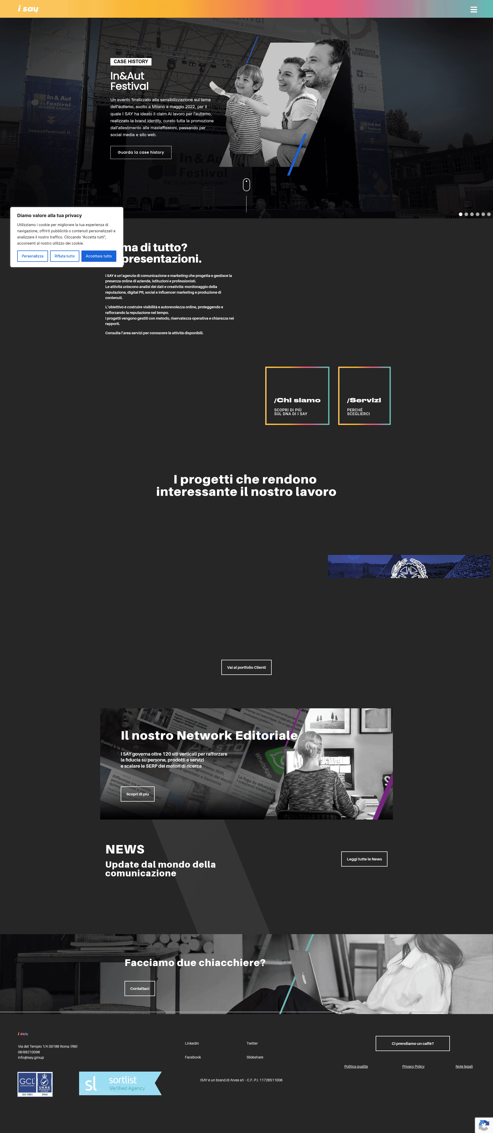 I SAY website screenshot