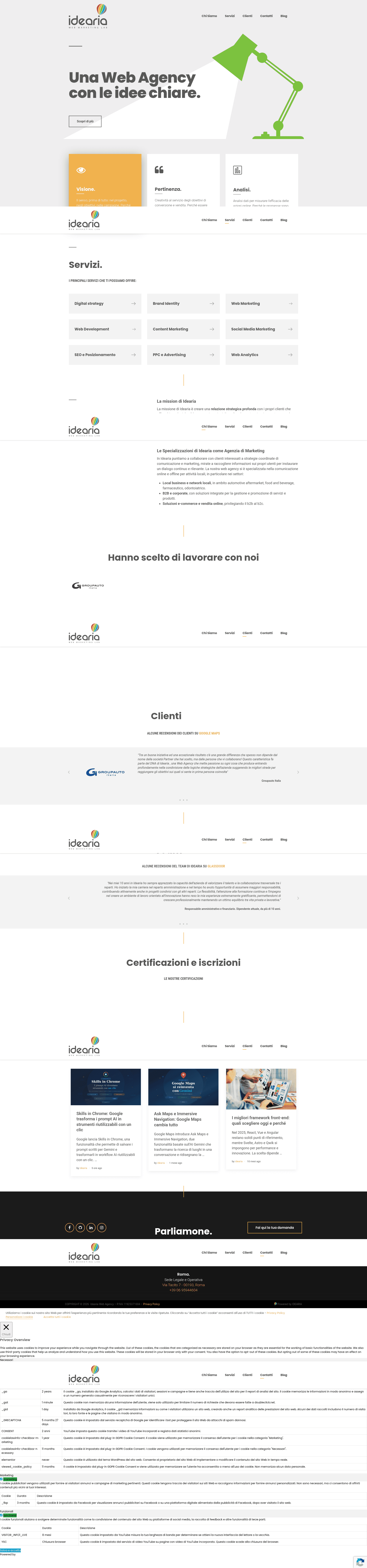 Idearia website screenshot