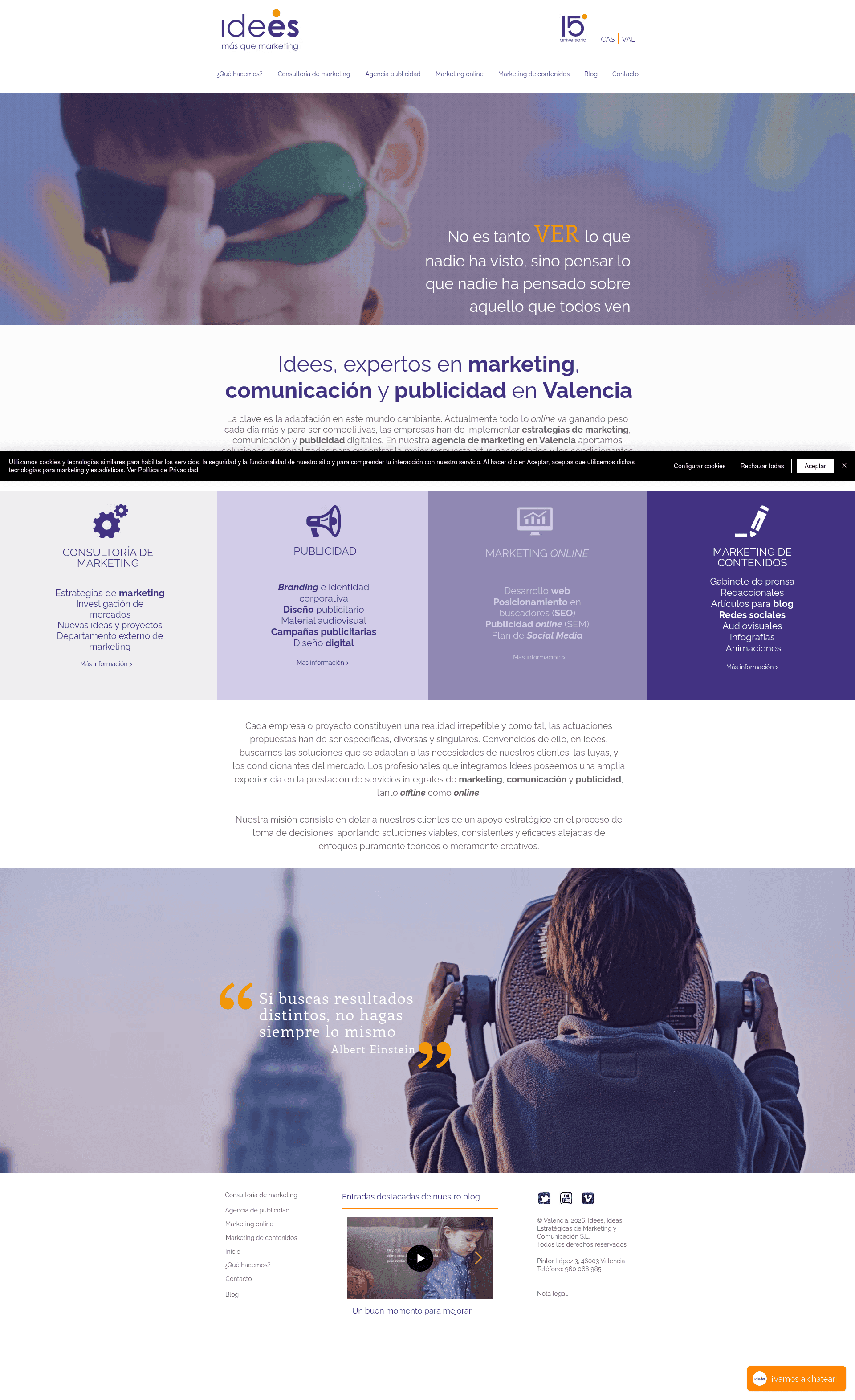 Idees website screenshot