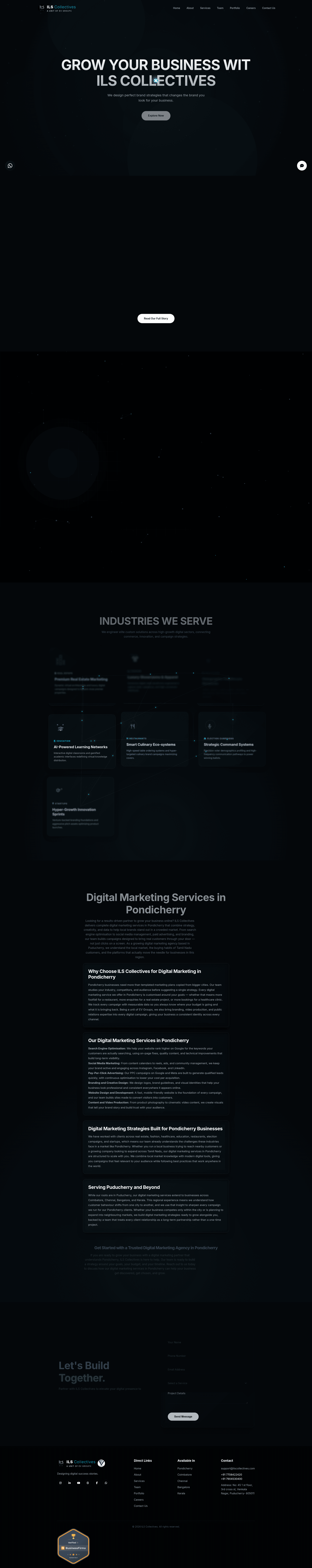ILS Collectives website screenshot