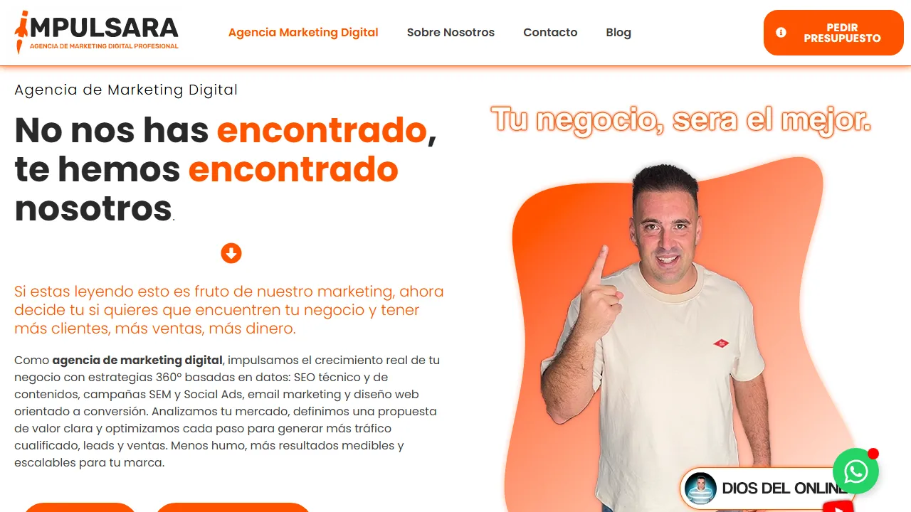 Impulsara website screenshot