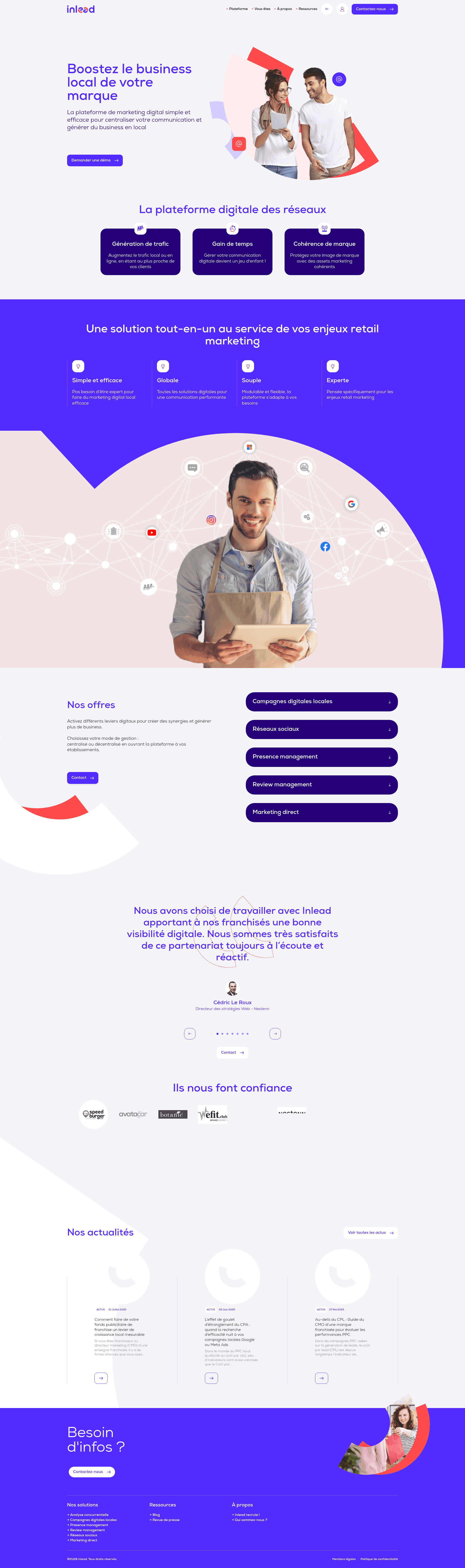 Inlead website screenshot