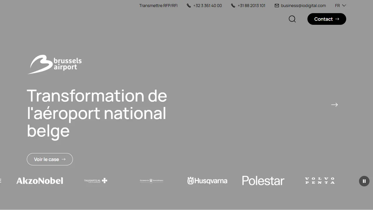 iO website screenshot