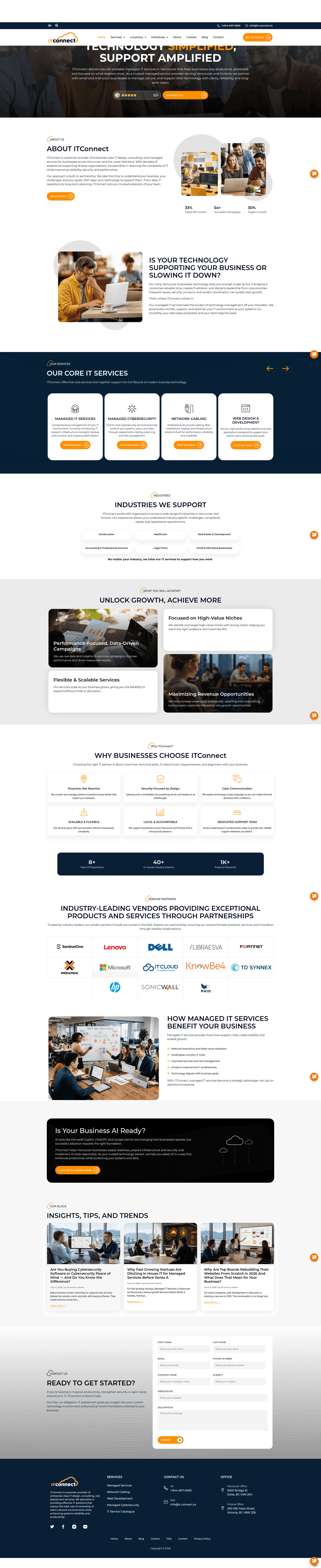 ITConnect website screenshot