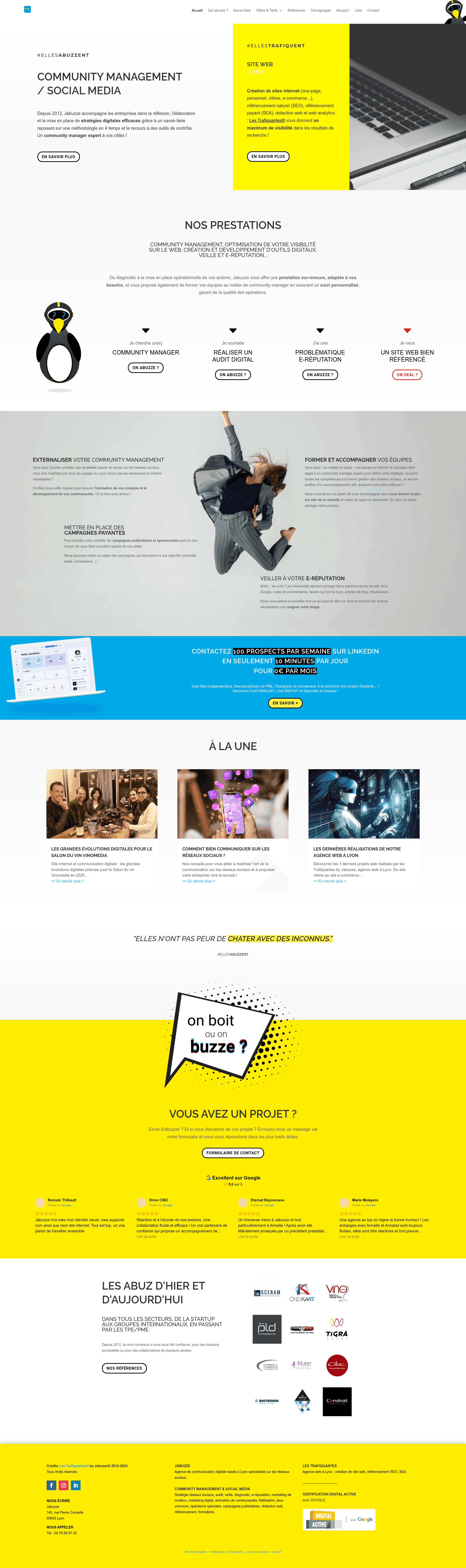 Jabuzze website screenshot