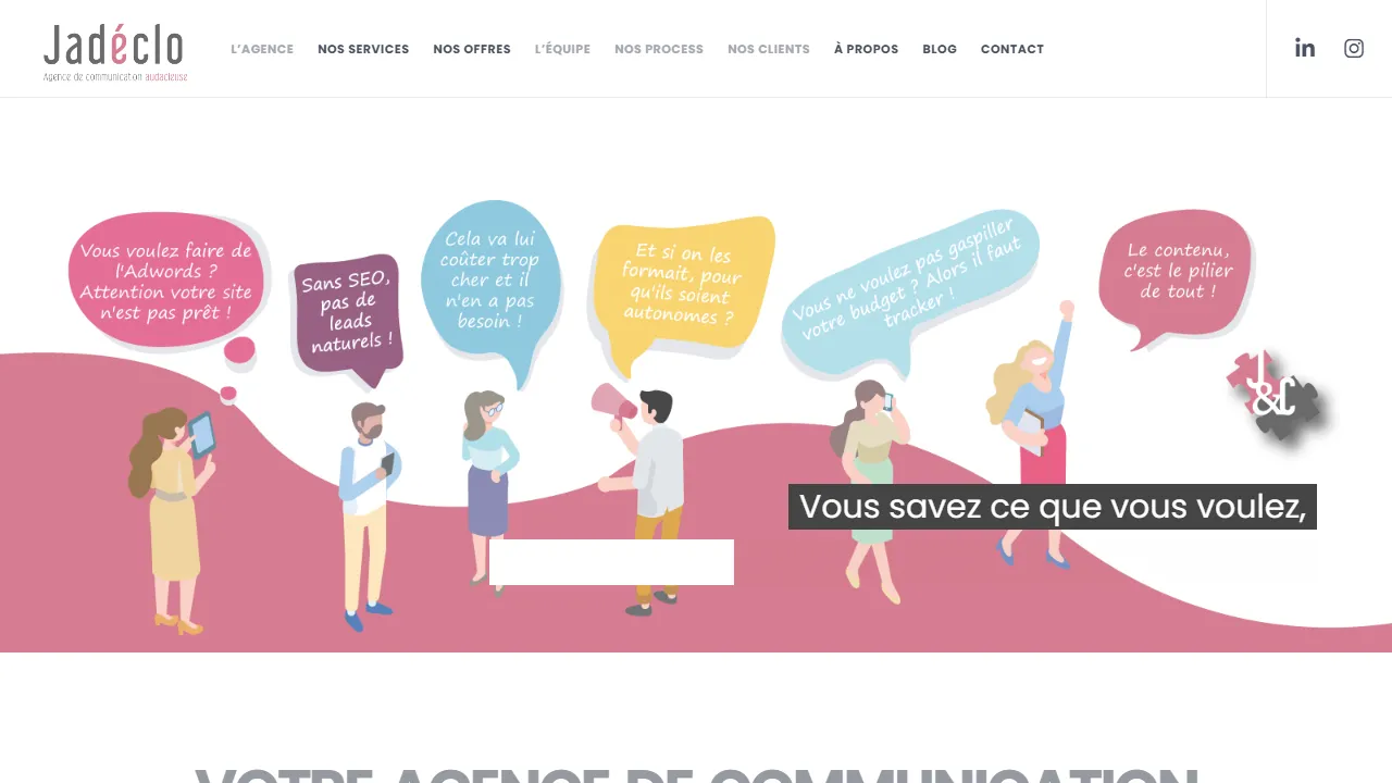 Jadéclo website screenshot