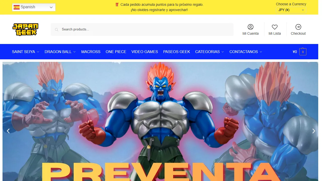 Screenshot of JAPAN GEEK