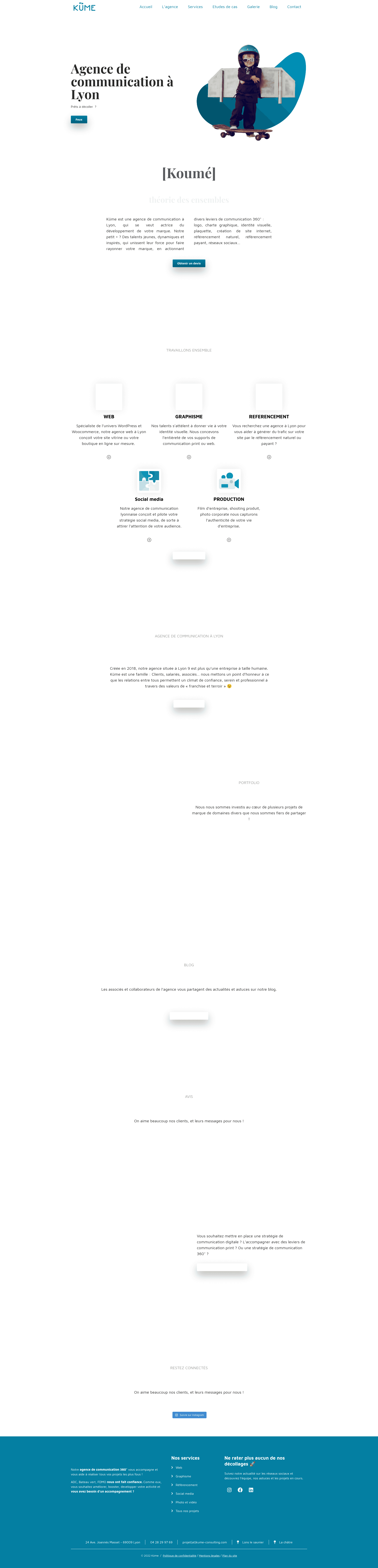 Küme website screenshot
