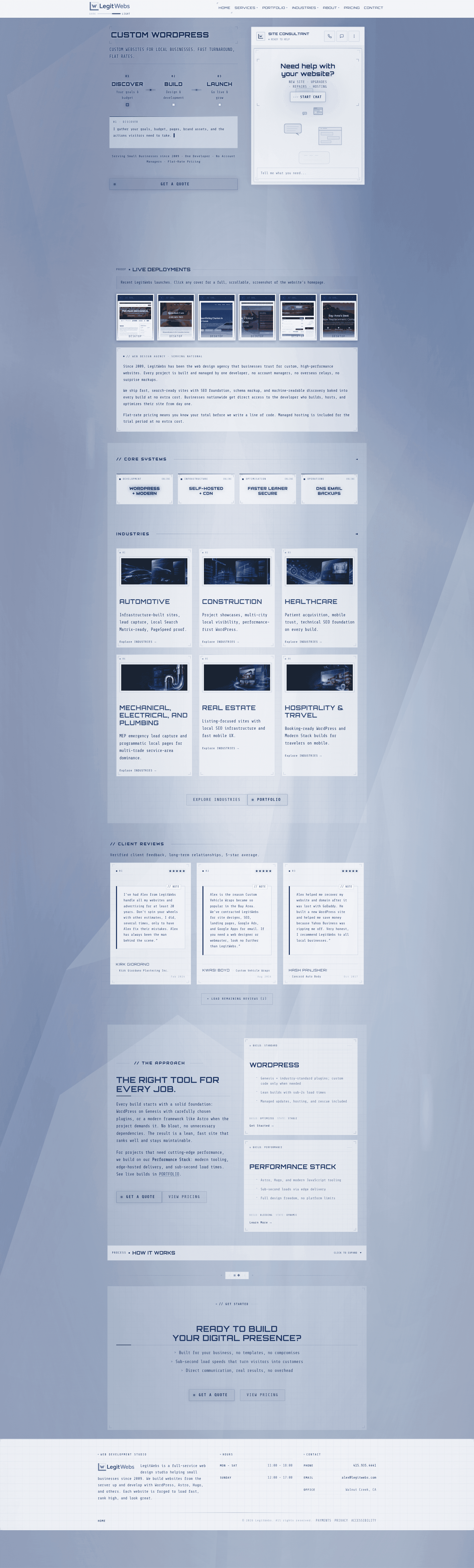 LegitWebs website screenshot