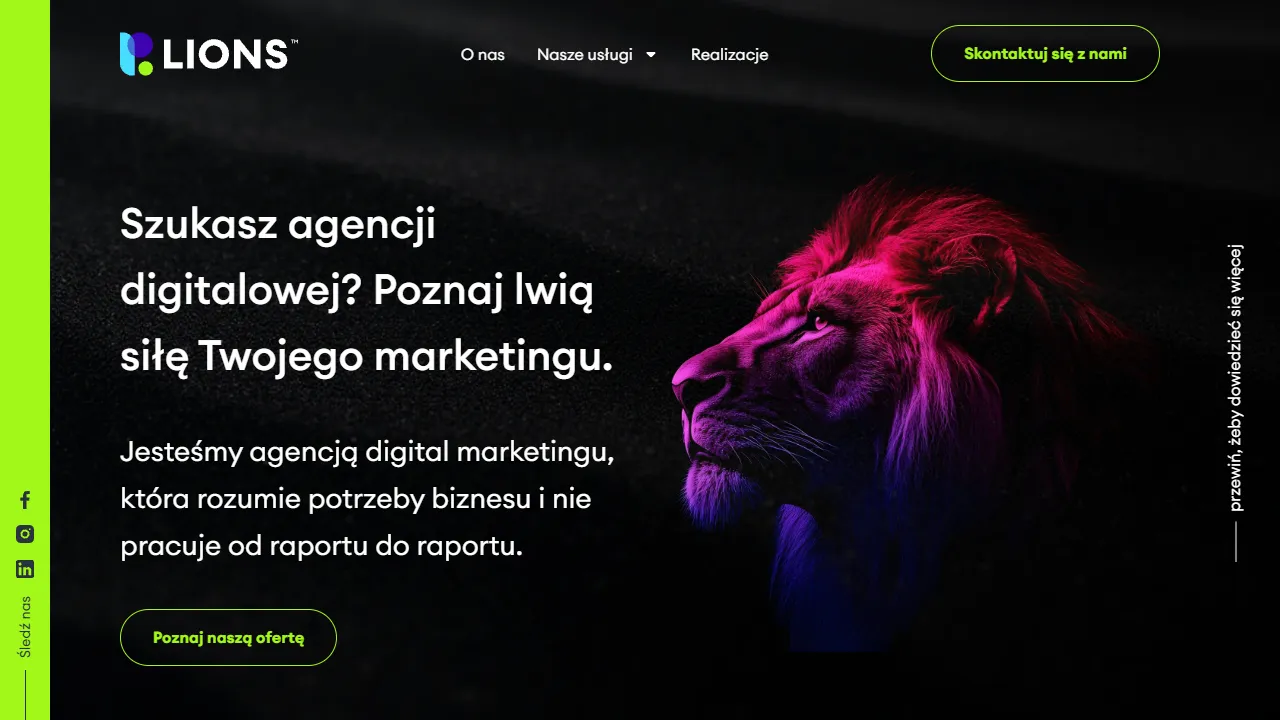 Lions website screenshot