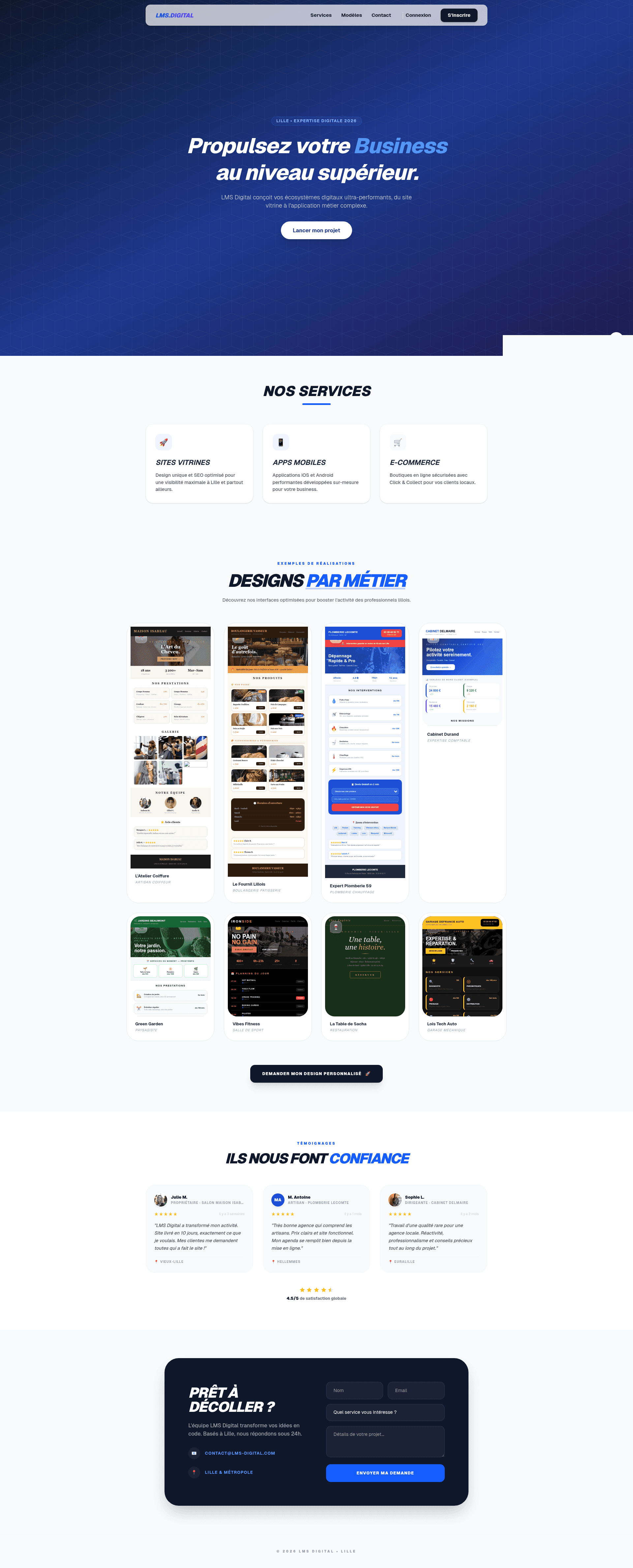 LMS Digital website screenshot