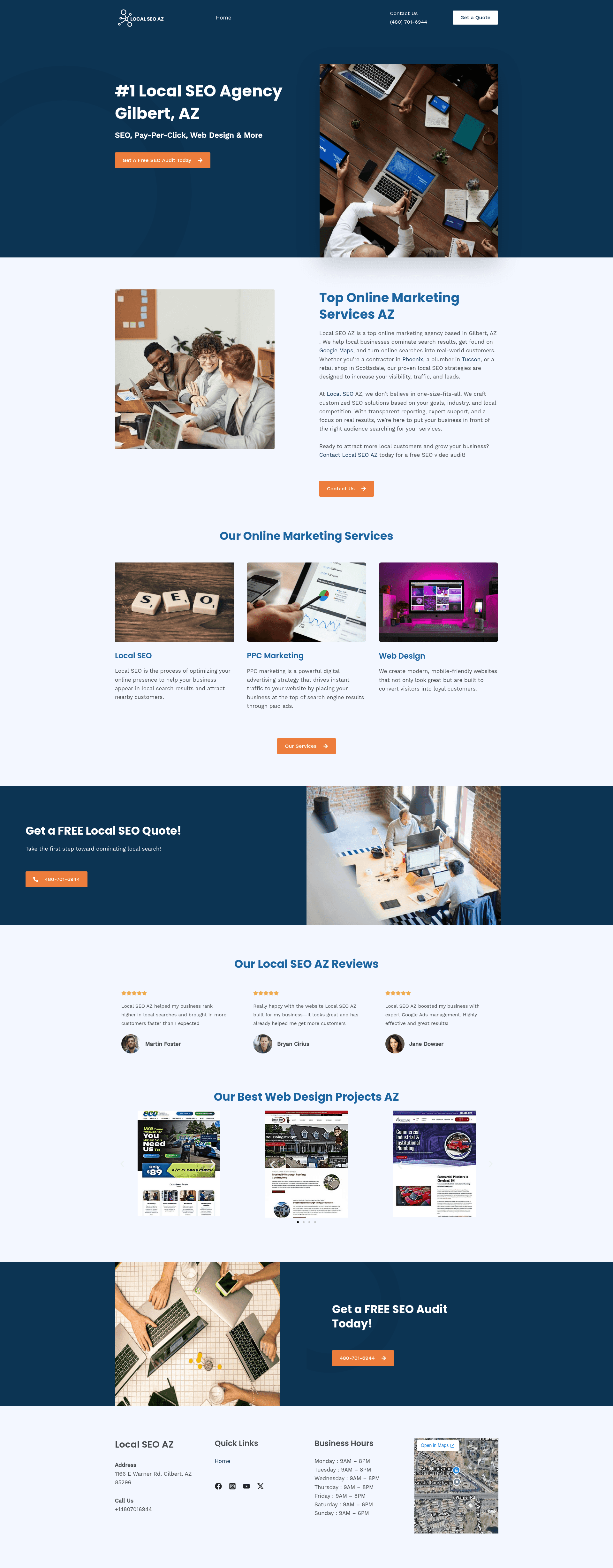 Local SEO AZ website screenshot