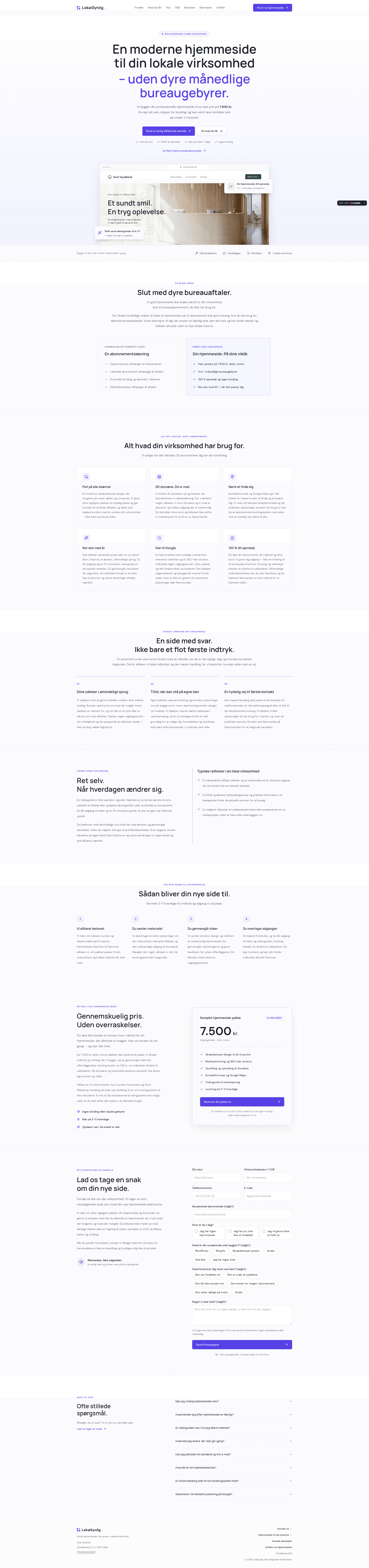 LokalSynlig website screenshot