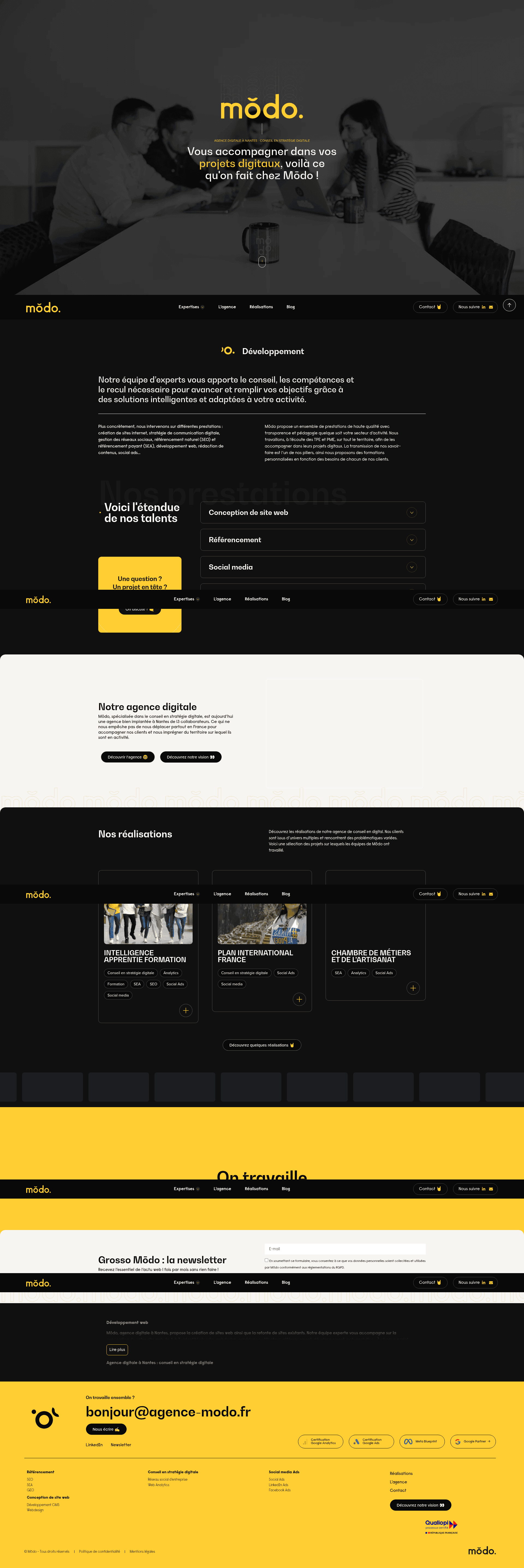 Mо̄do website screenshot