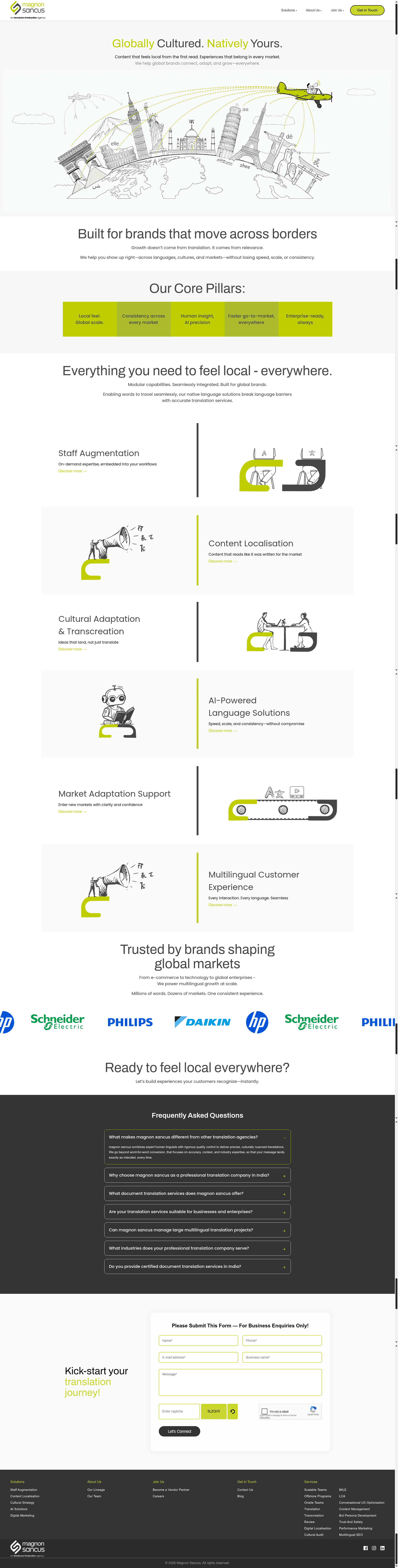 magnon sancus website screenshot