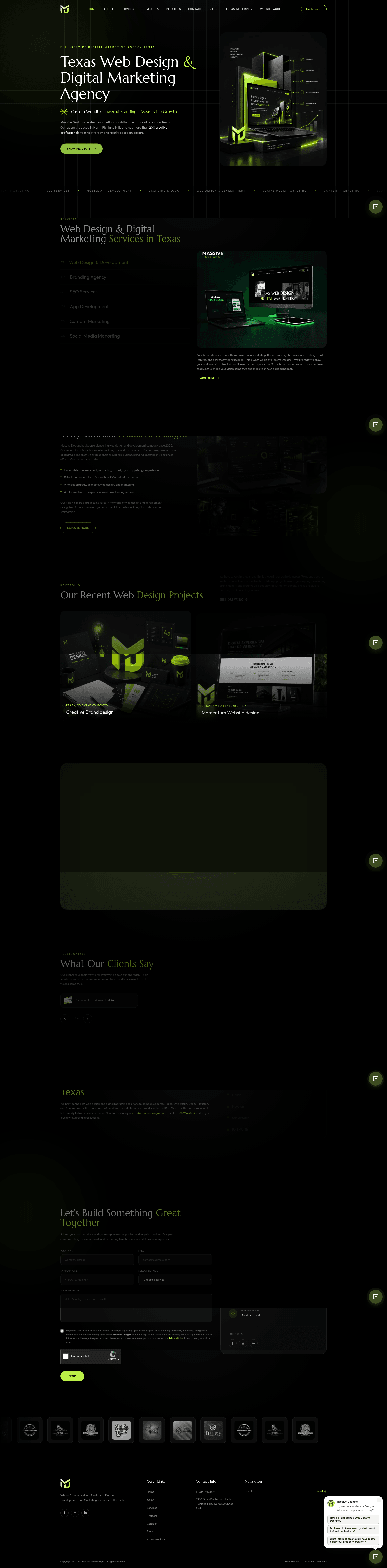 Massive Designs website screenshot