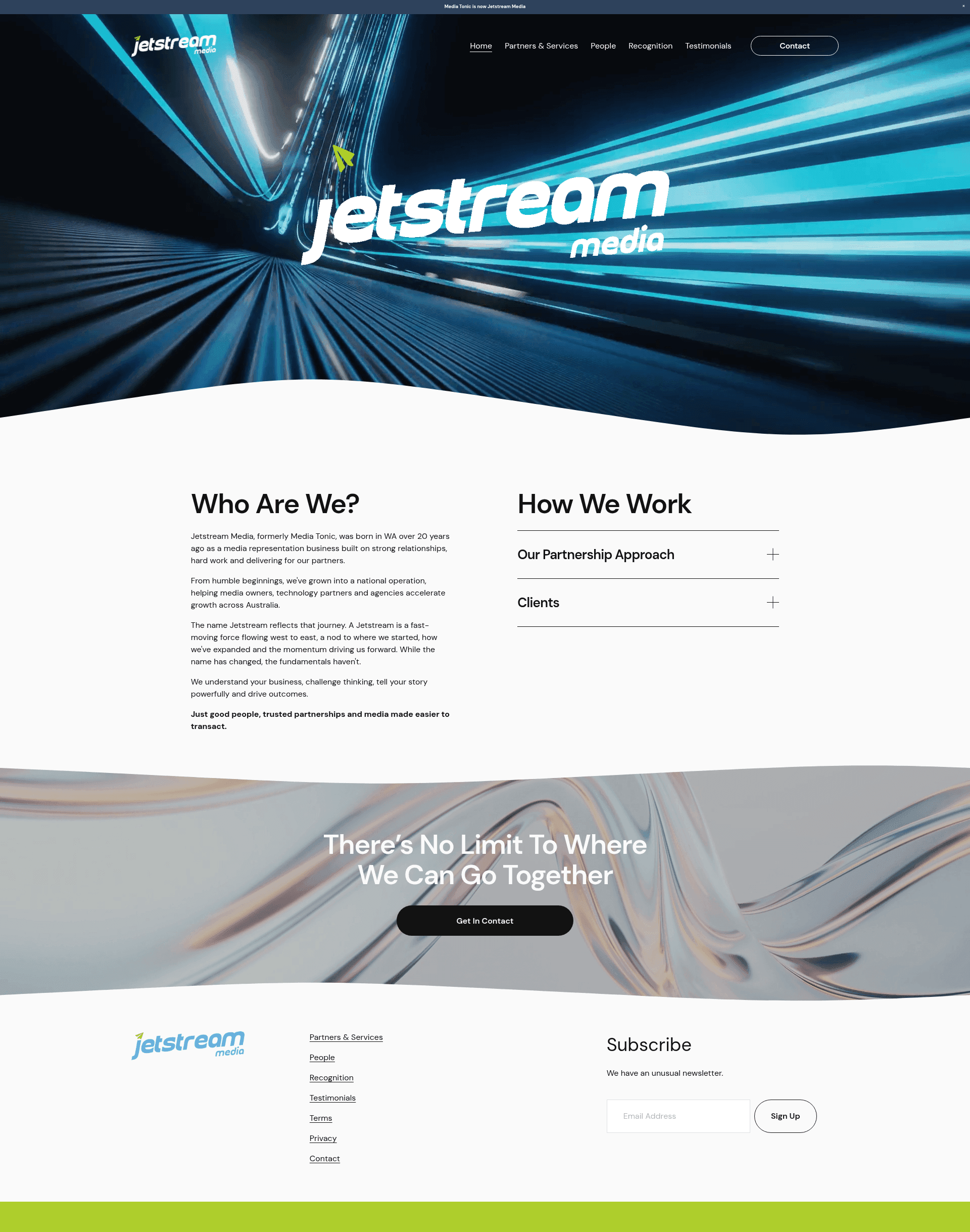Media Tonic website screenshot