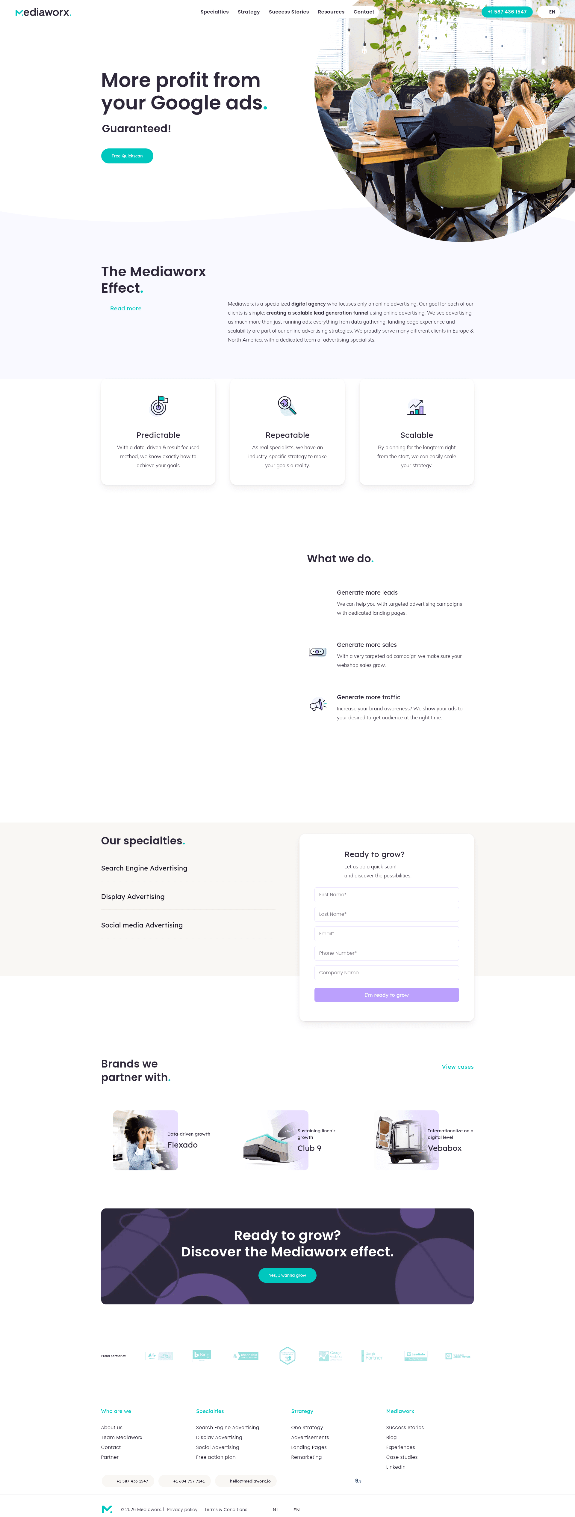 Mediaworx website screenshot