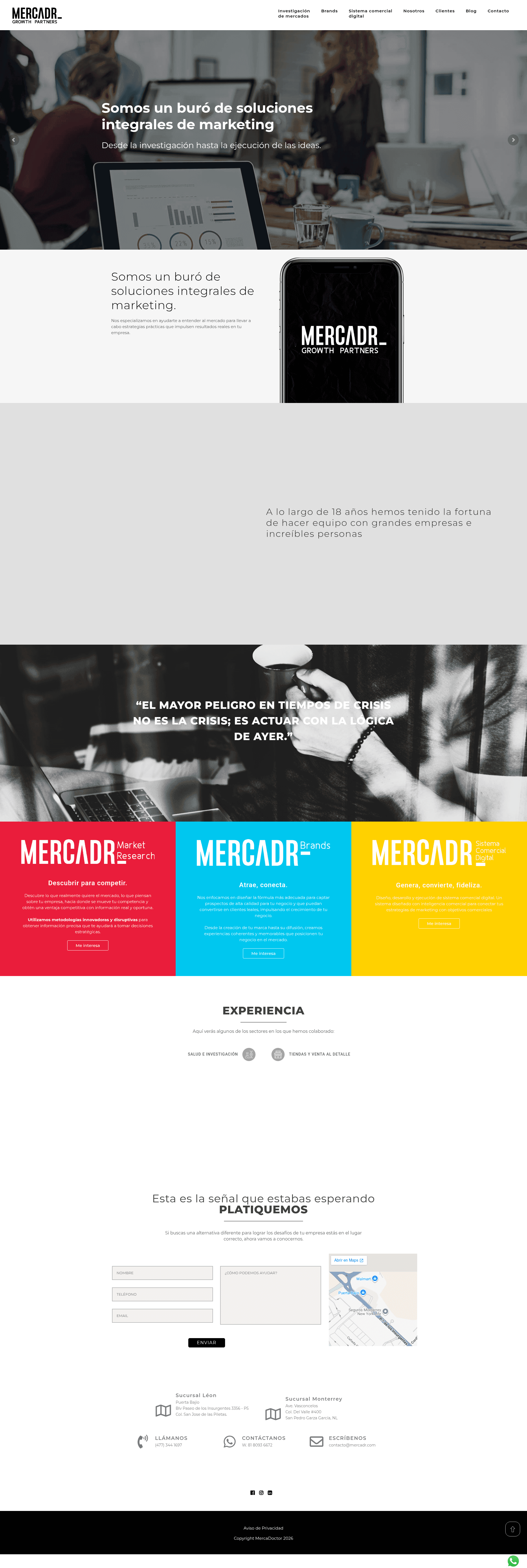 MercaDoctor website screenshot