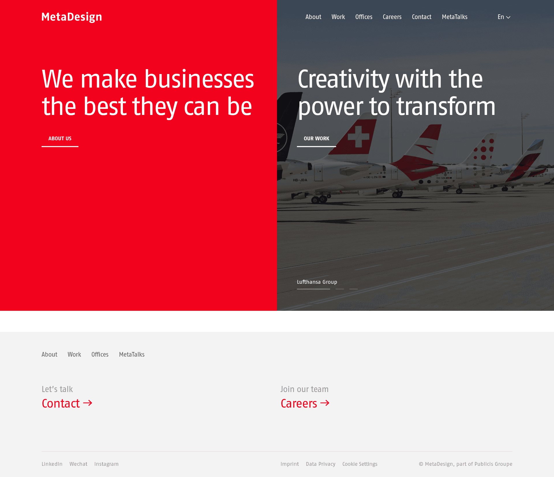MetaDesign website screenshot