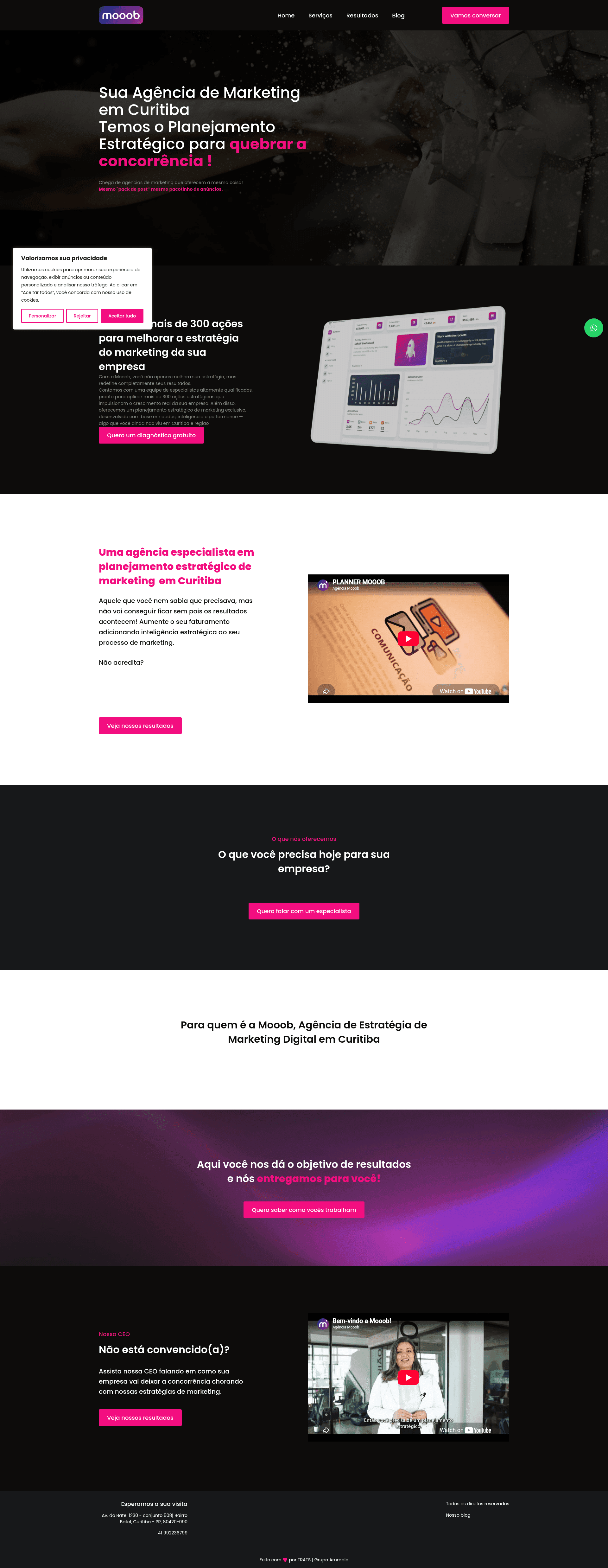 Mooob website screenshot