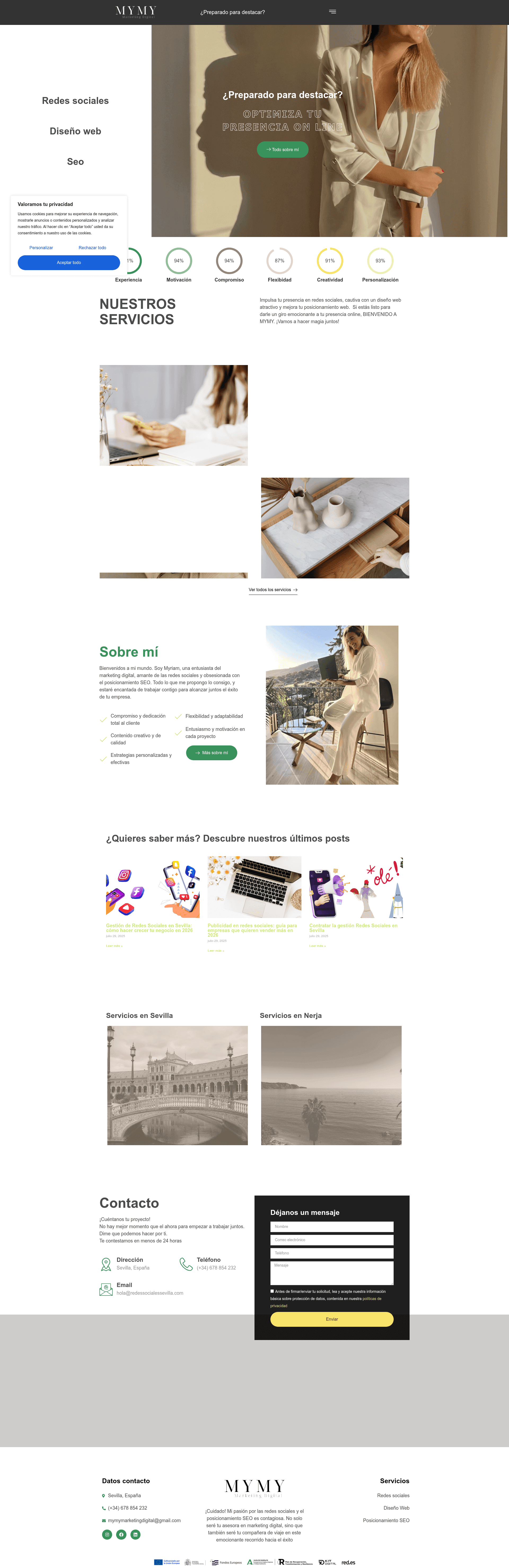 Mymy website screenshot