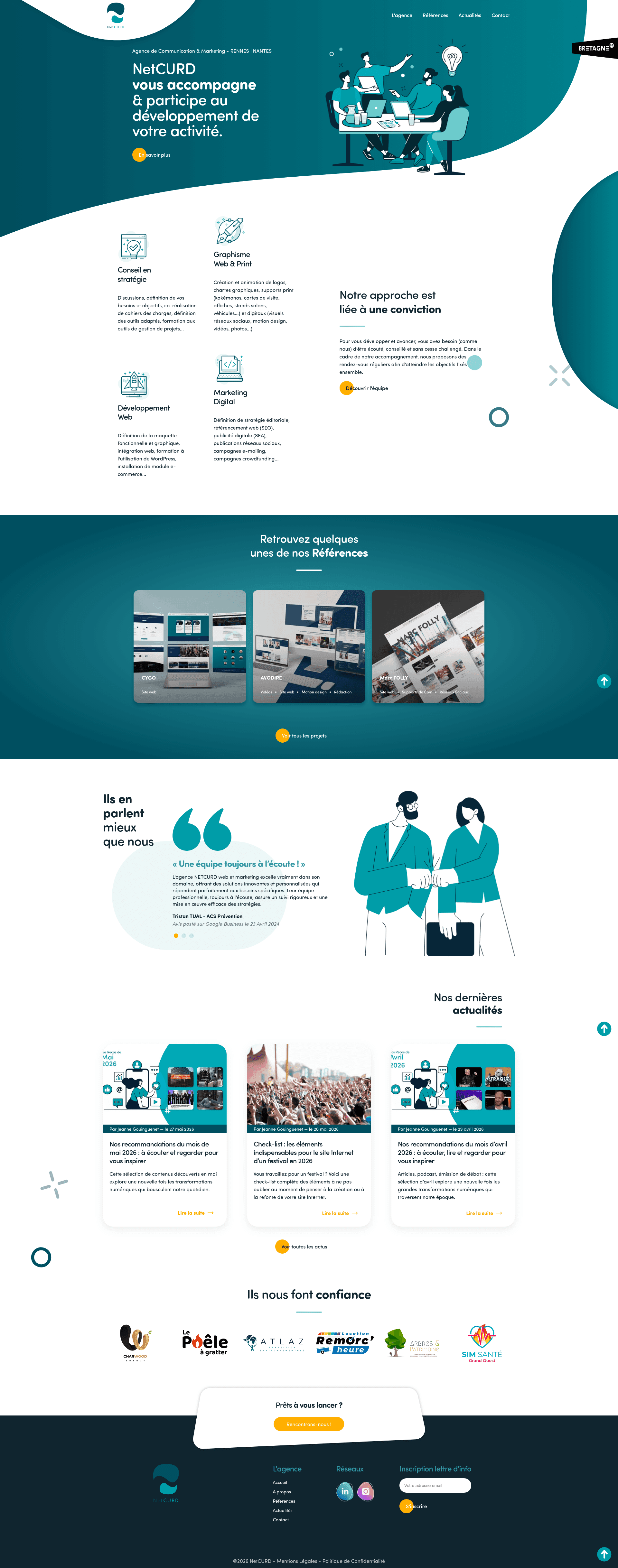NetCURD website screenshot