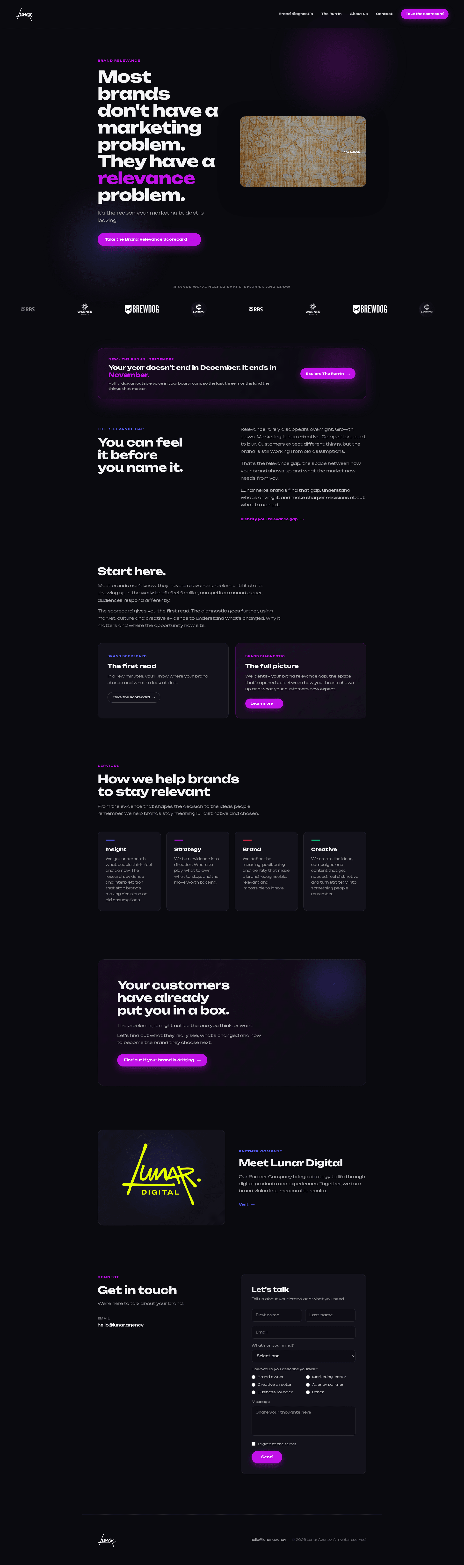 ORB website screenshot