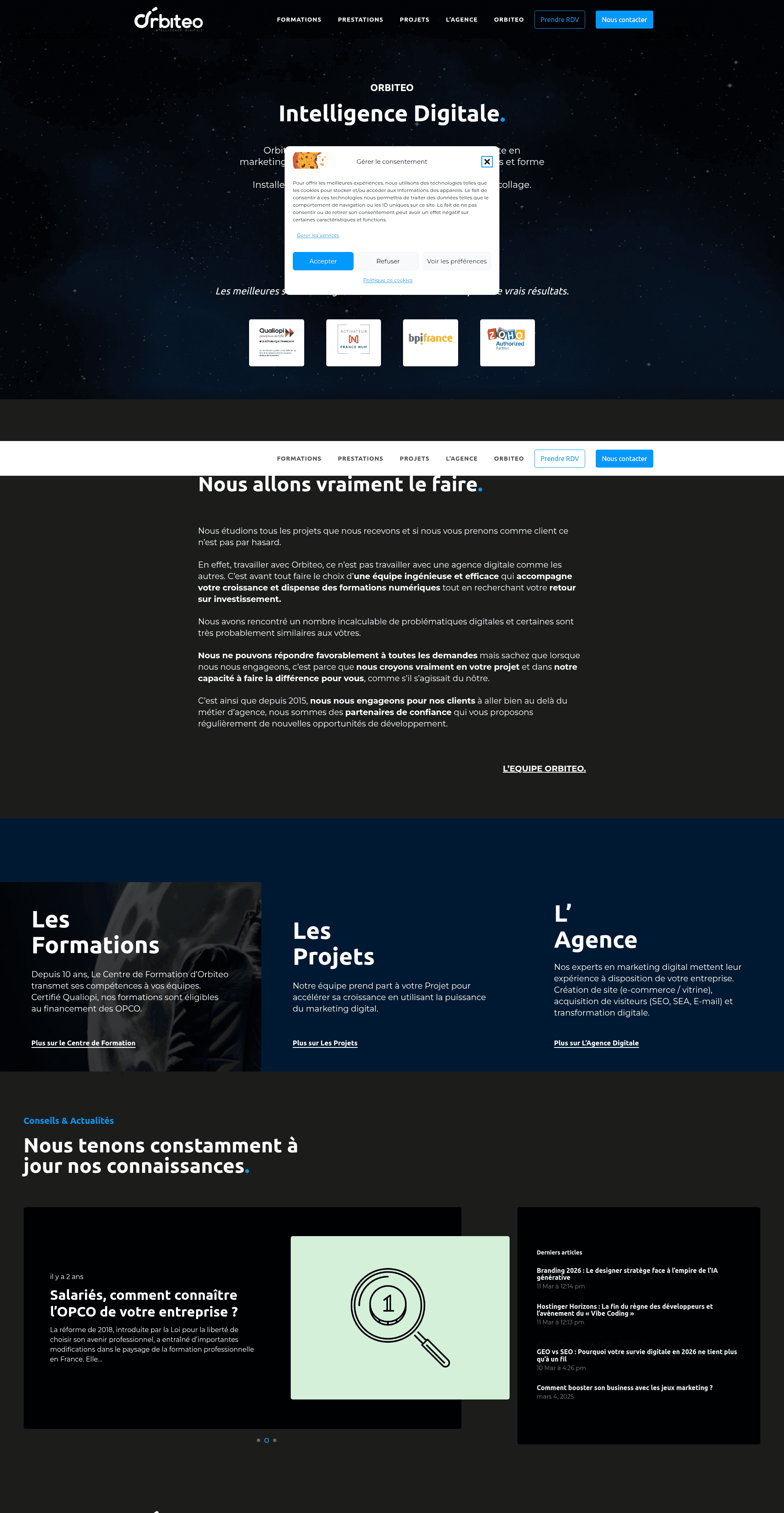 Orbiteo website screenshot
