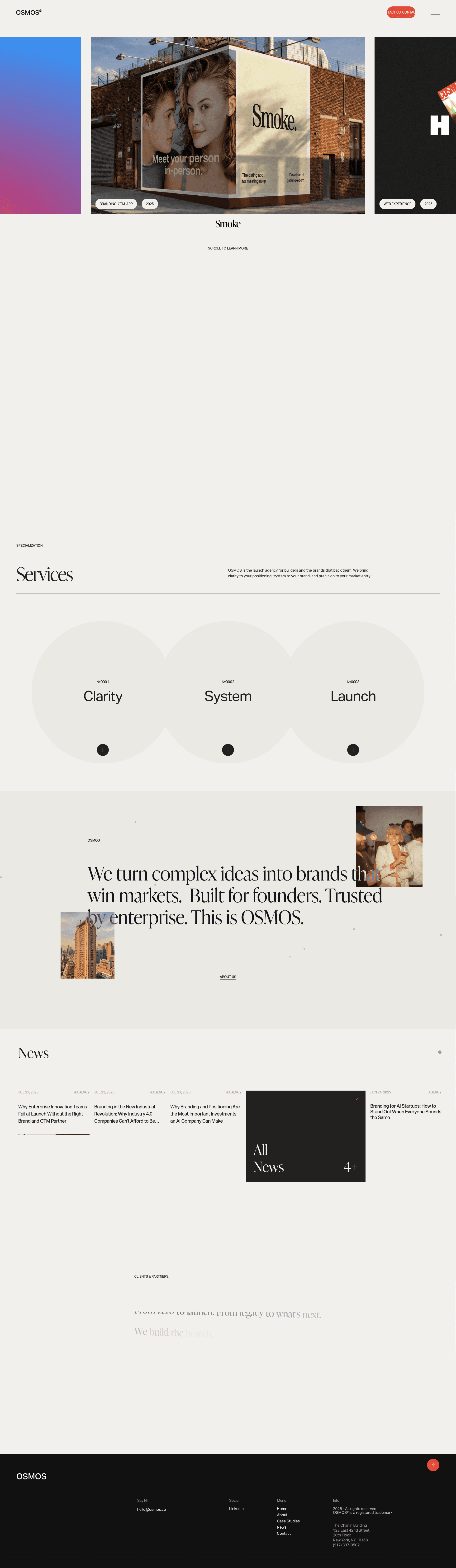Osmos website screenshot