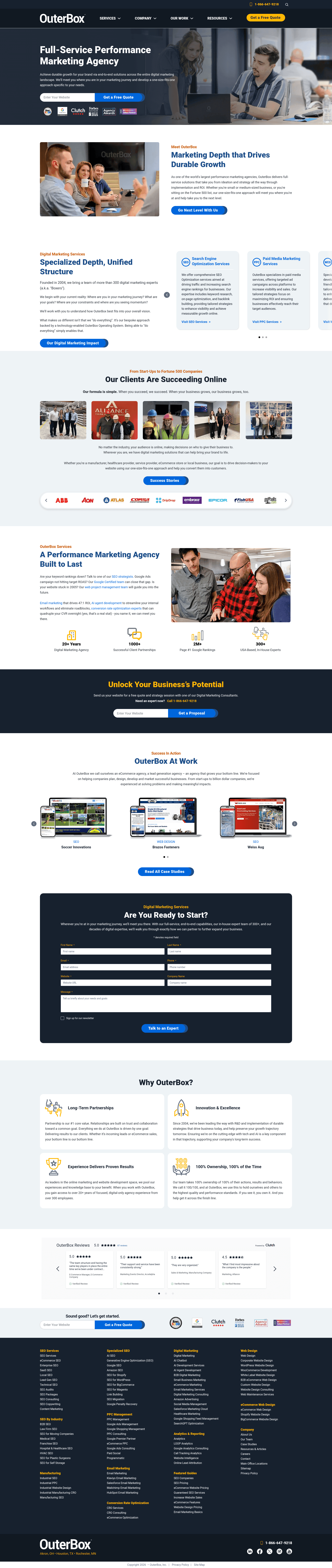 OuterBox website screenshot