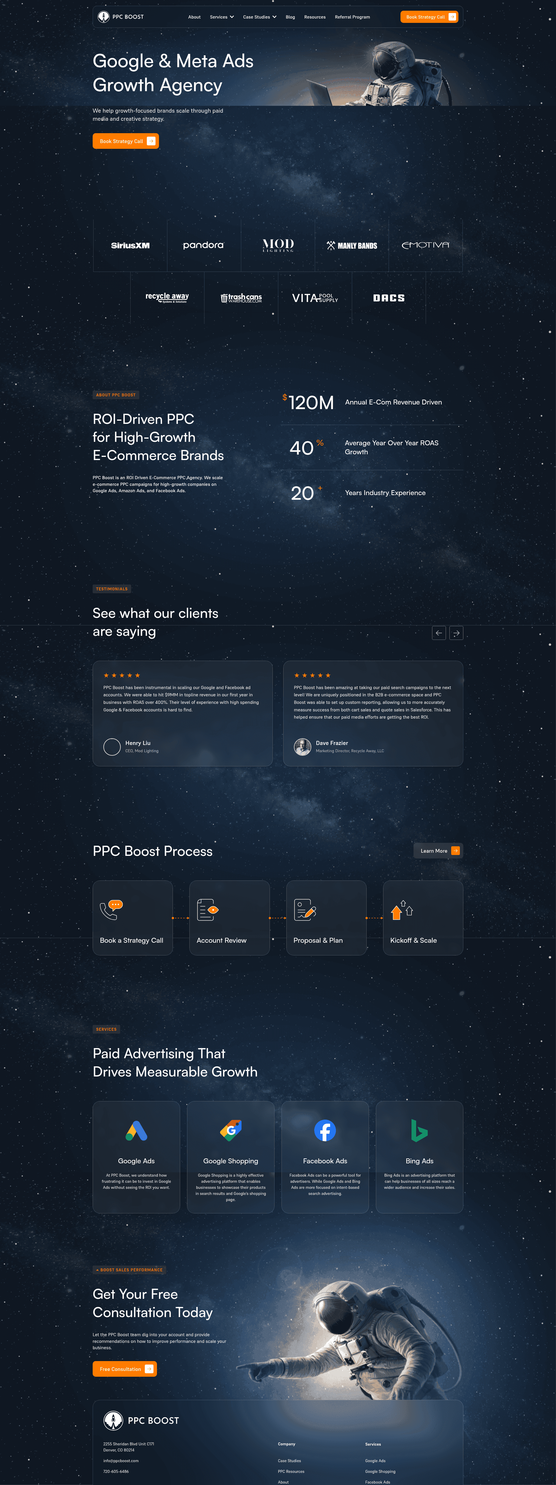 PPC Boost website screenshot