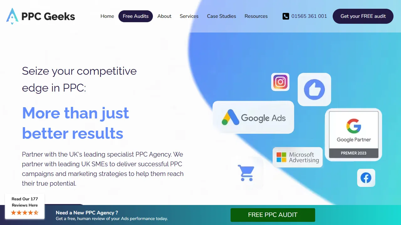 PPC Geeks website screenshot