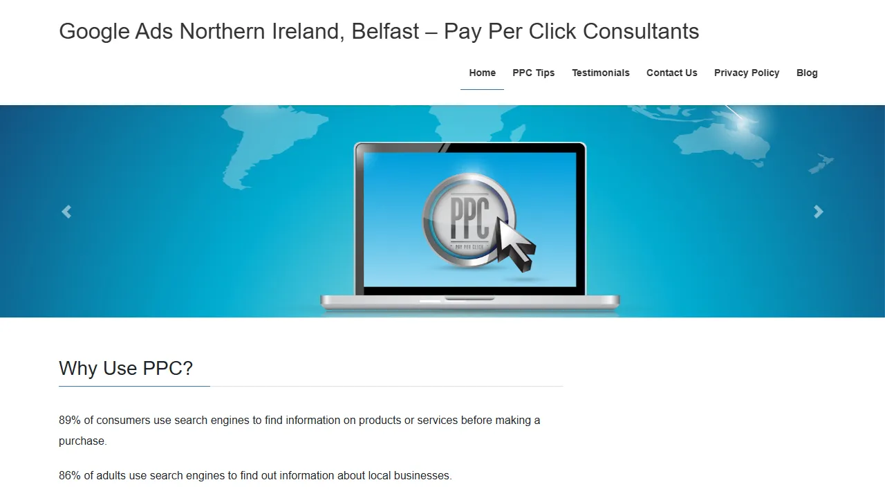 Ppcni website screenshot