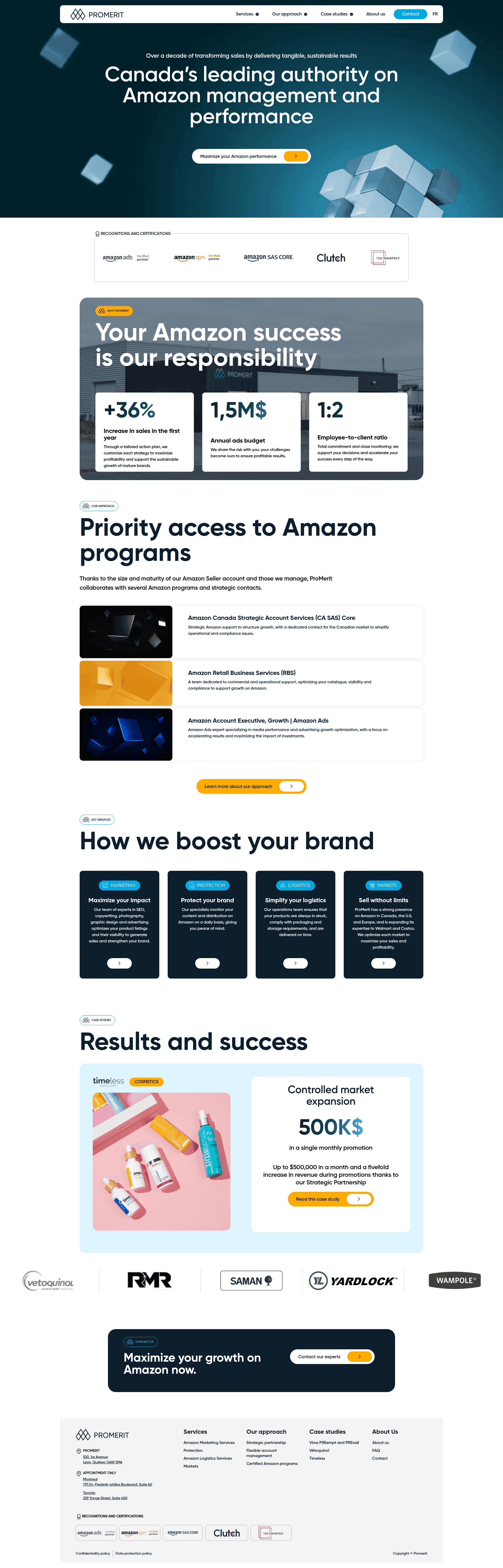 ProMerit website screenshot