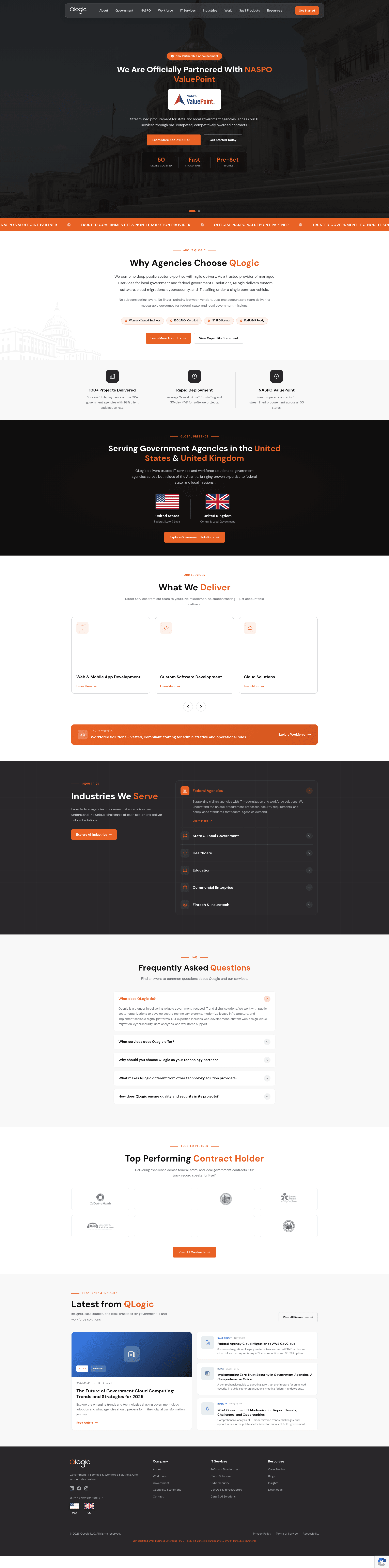 QLogic website screenshot
