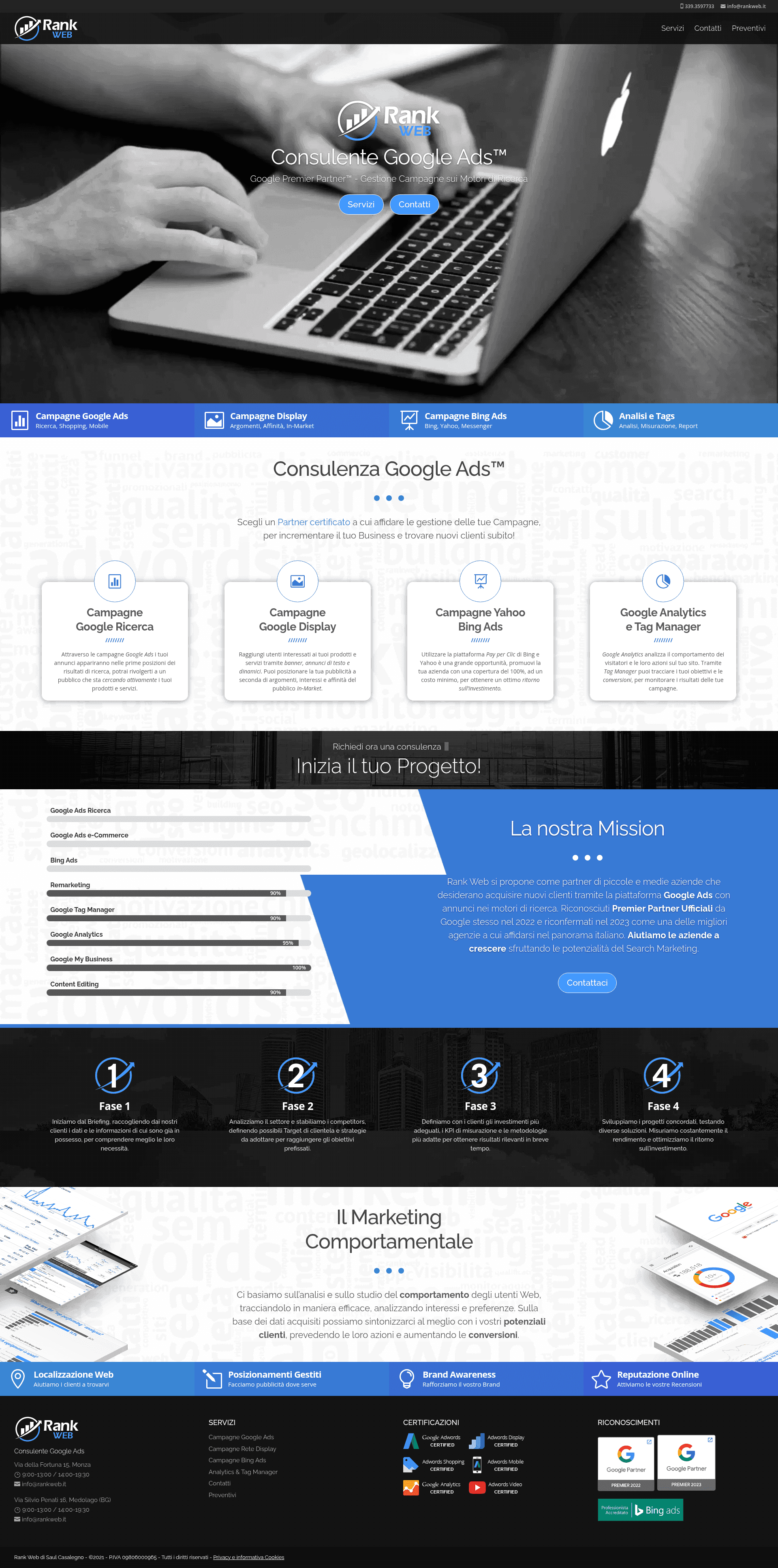 Rank Web website screenshot