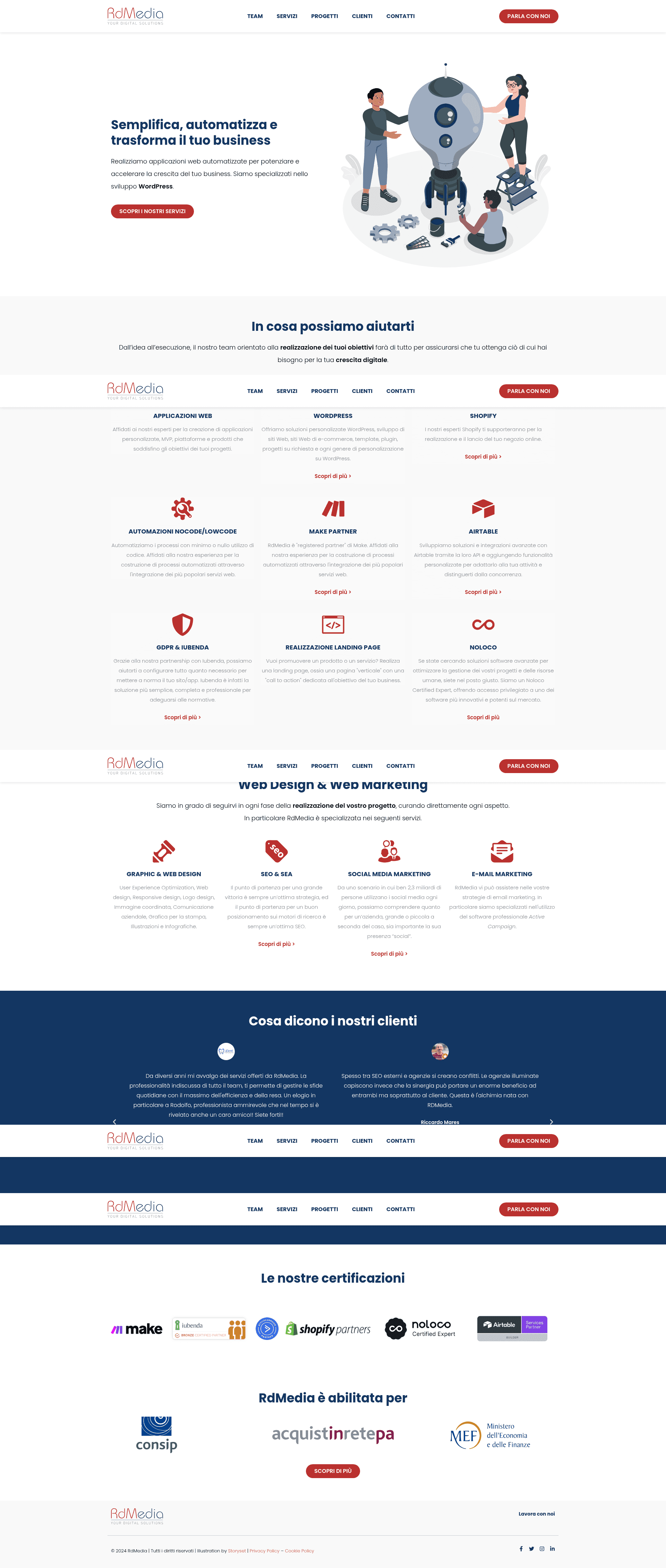 RdMedia website screenshot