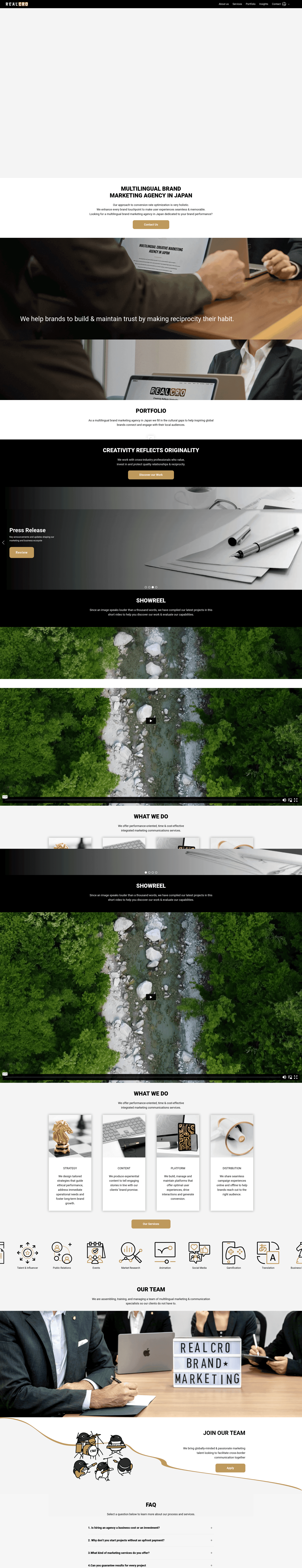 RealCRO website screenshot